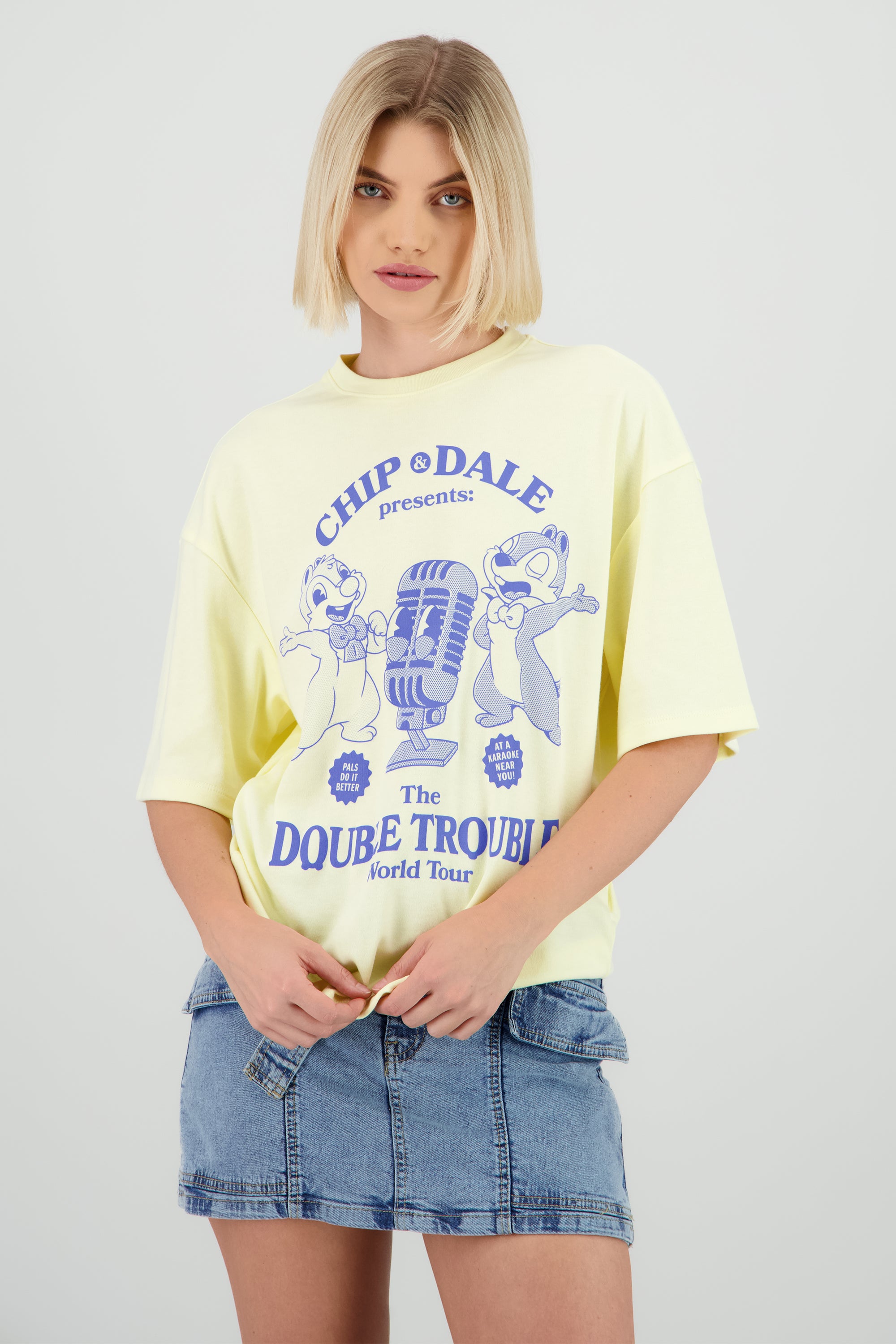 Playera de Chip & Dale retro AMARILLO PASTEL
