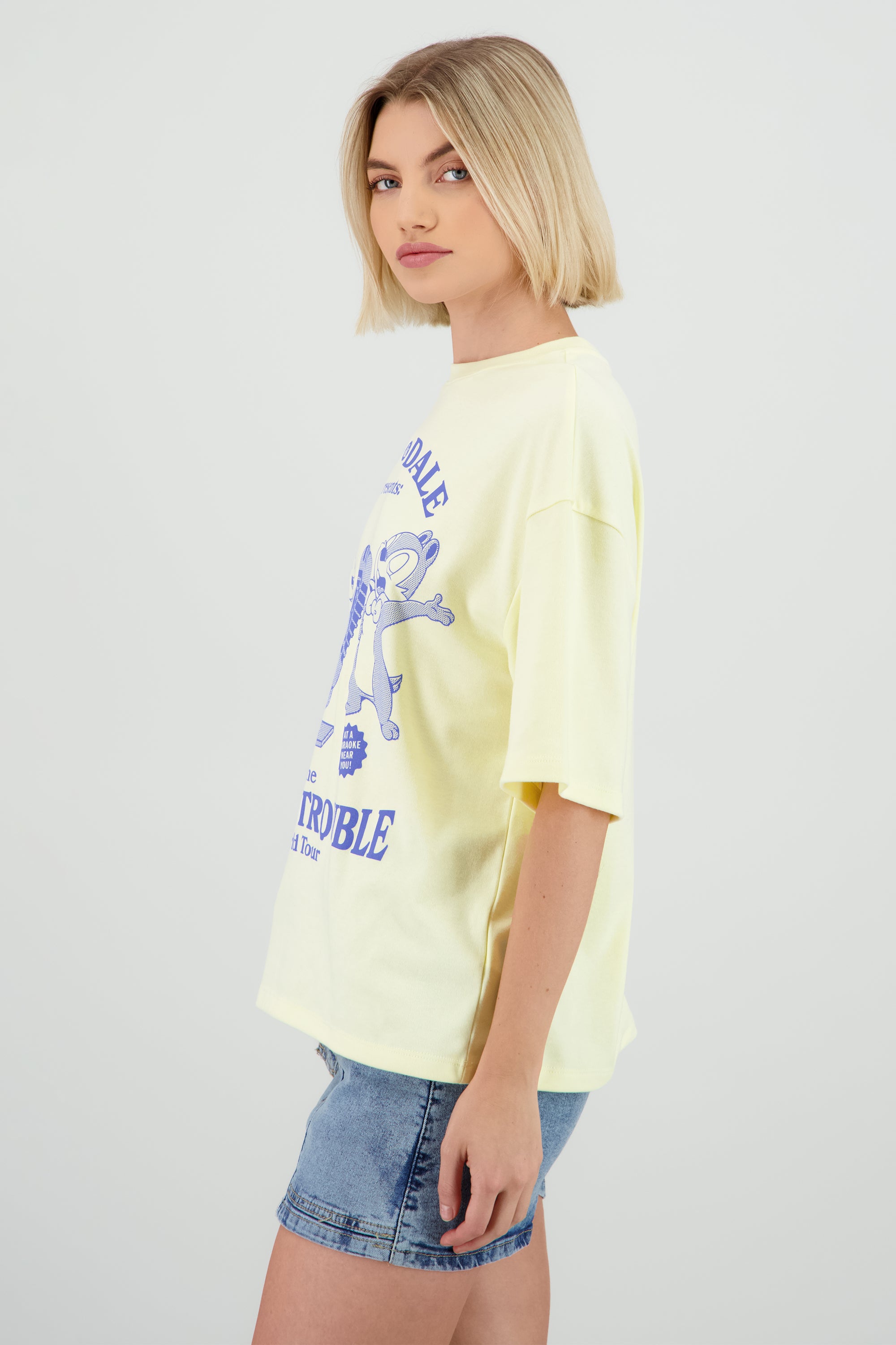 Playera de Chip & Dale retro AMARILLO PASTEL