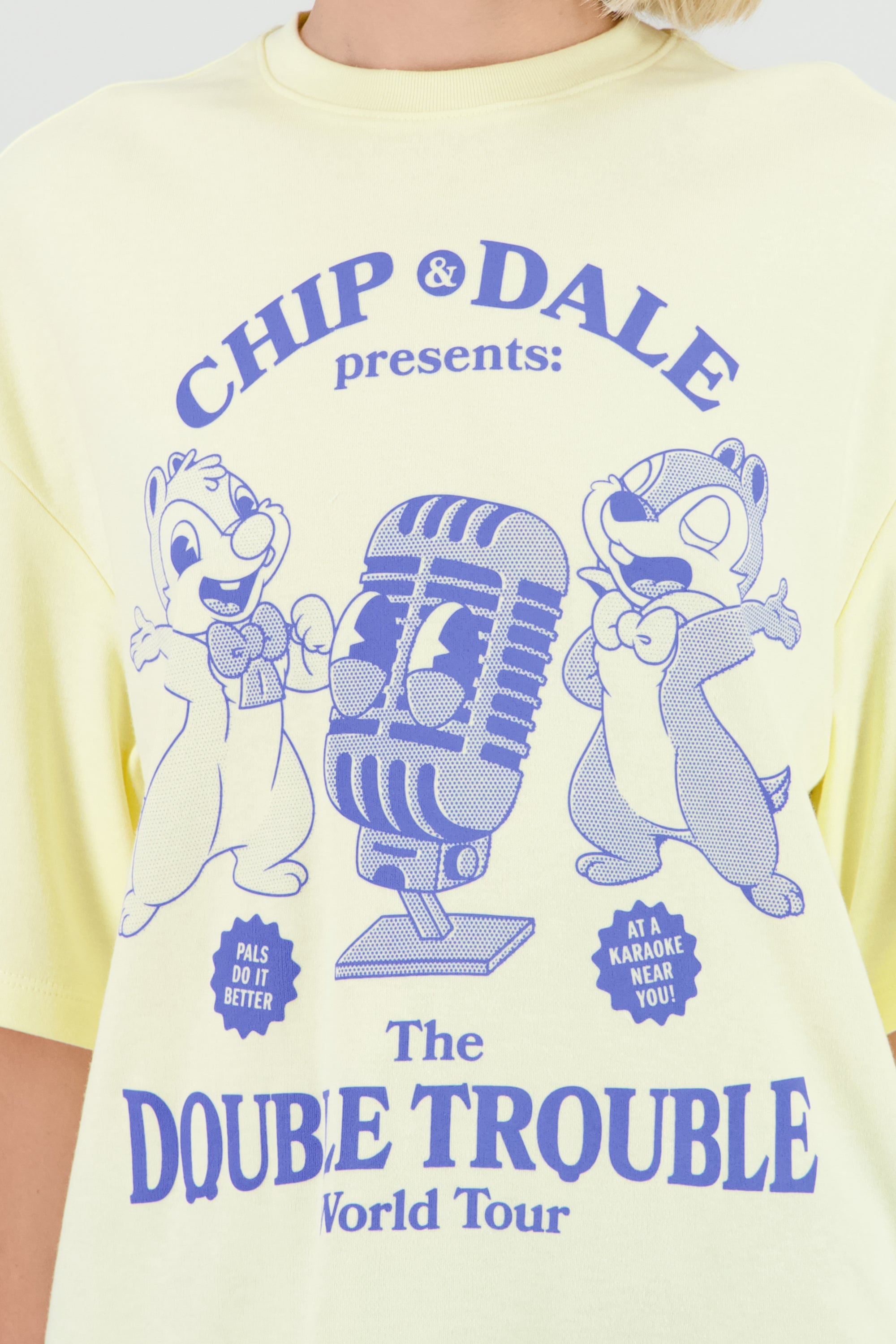 Playera de Chip & Dale retro AMARILLO PASTEL