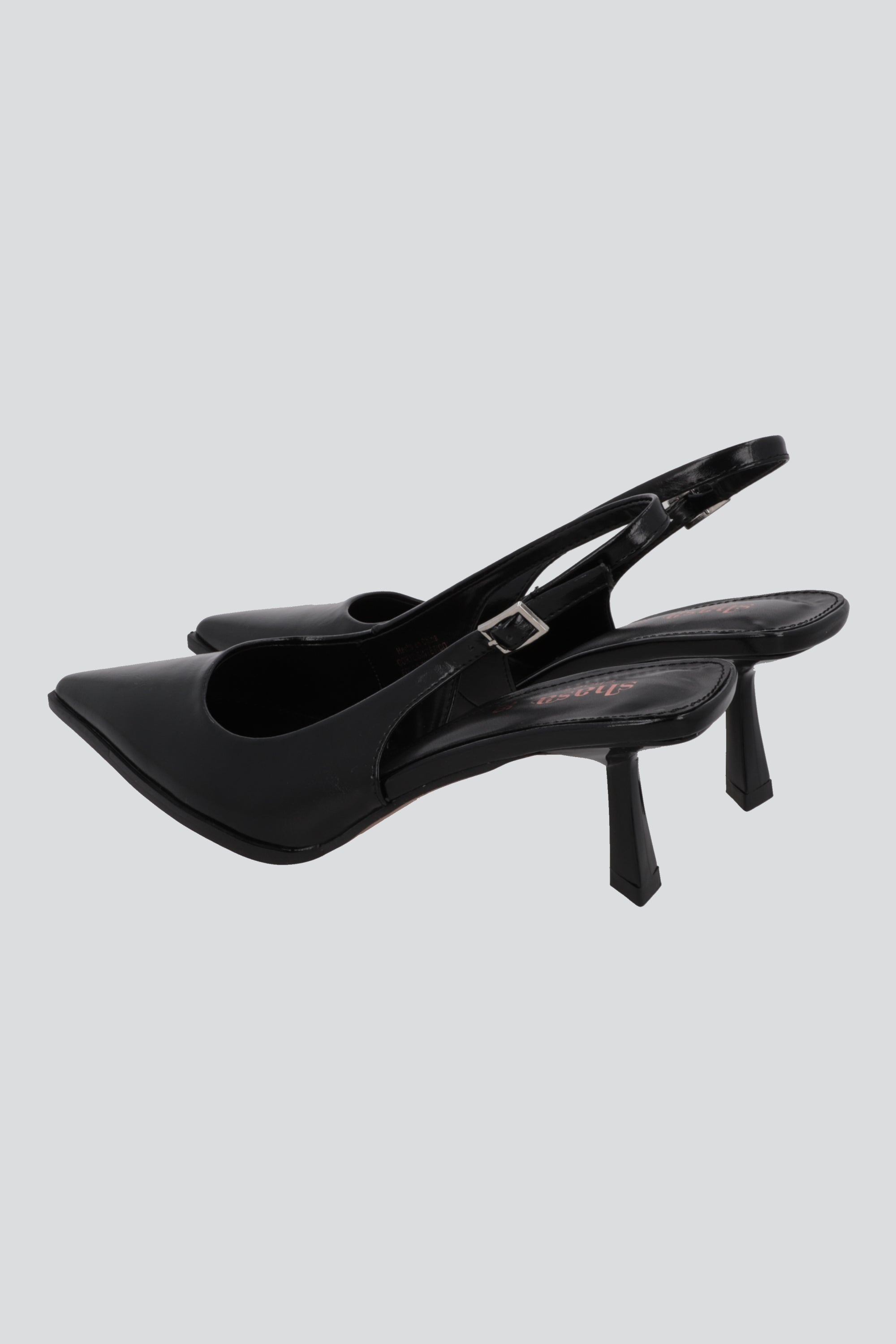 Tacon pointy slingback basico NEGRO