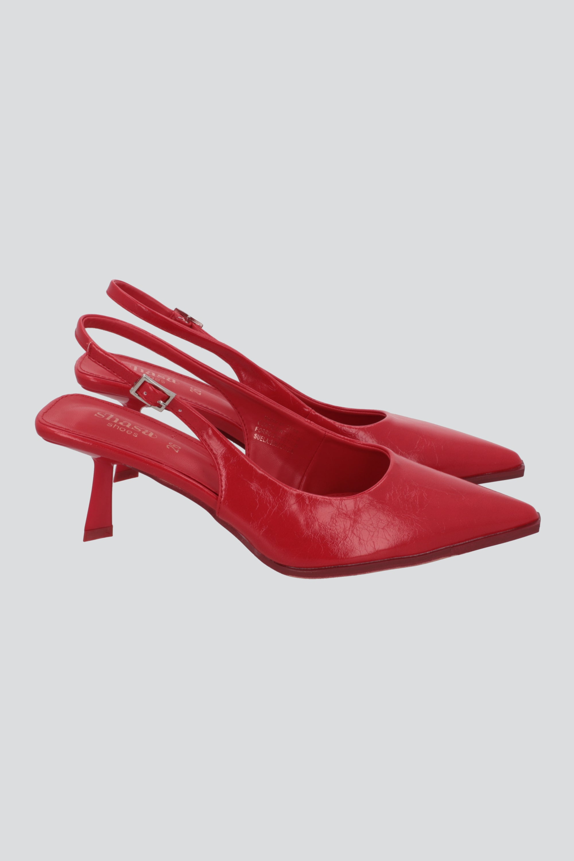 Tacon pointy slingback basico ROJO