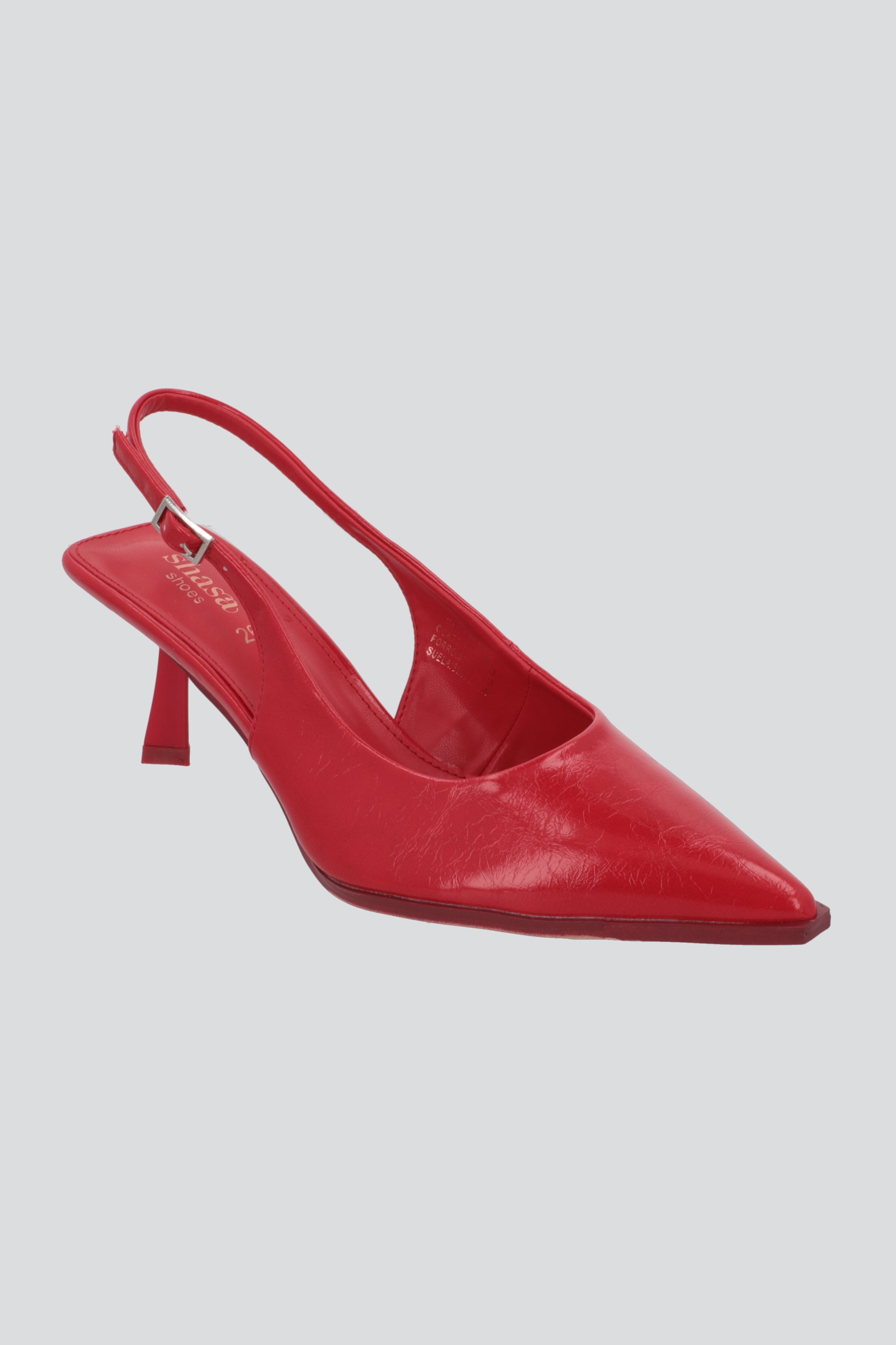 Tacon pointy slingback basico ROJO