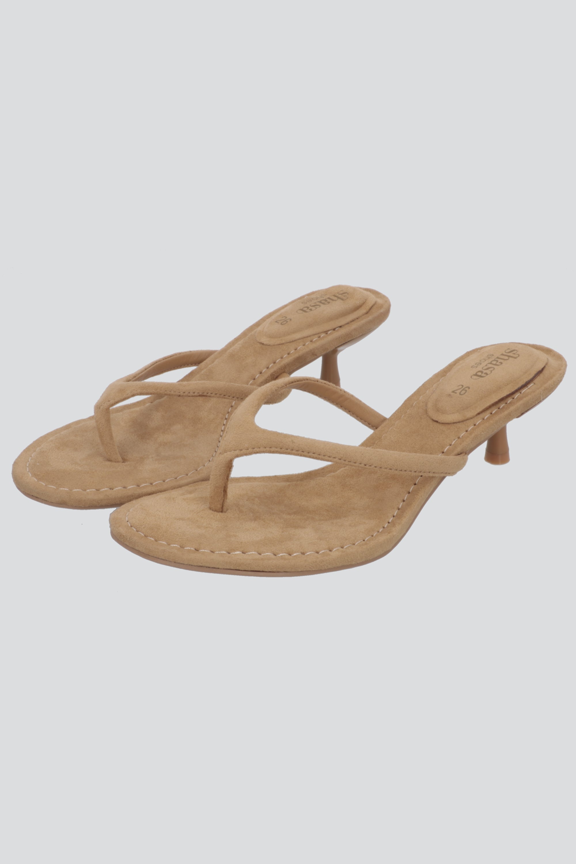 Tacon pata de gallo suede CAMELLO