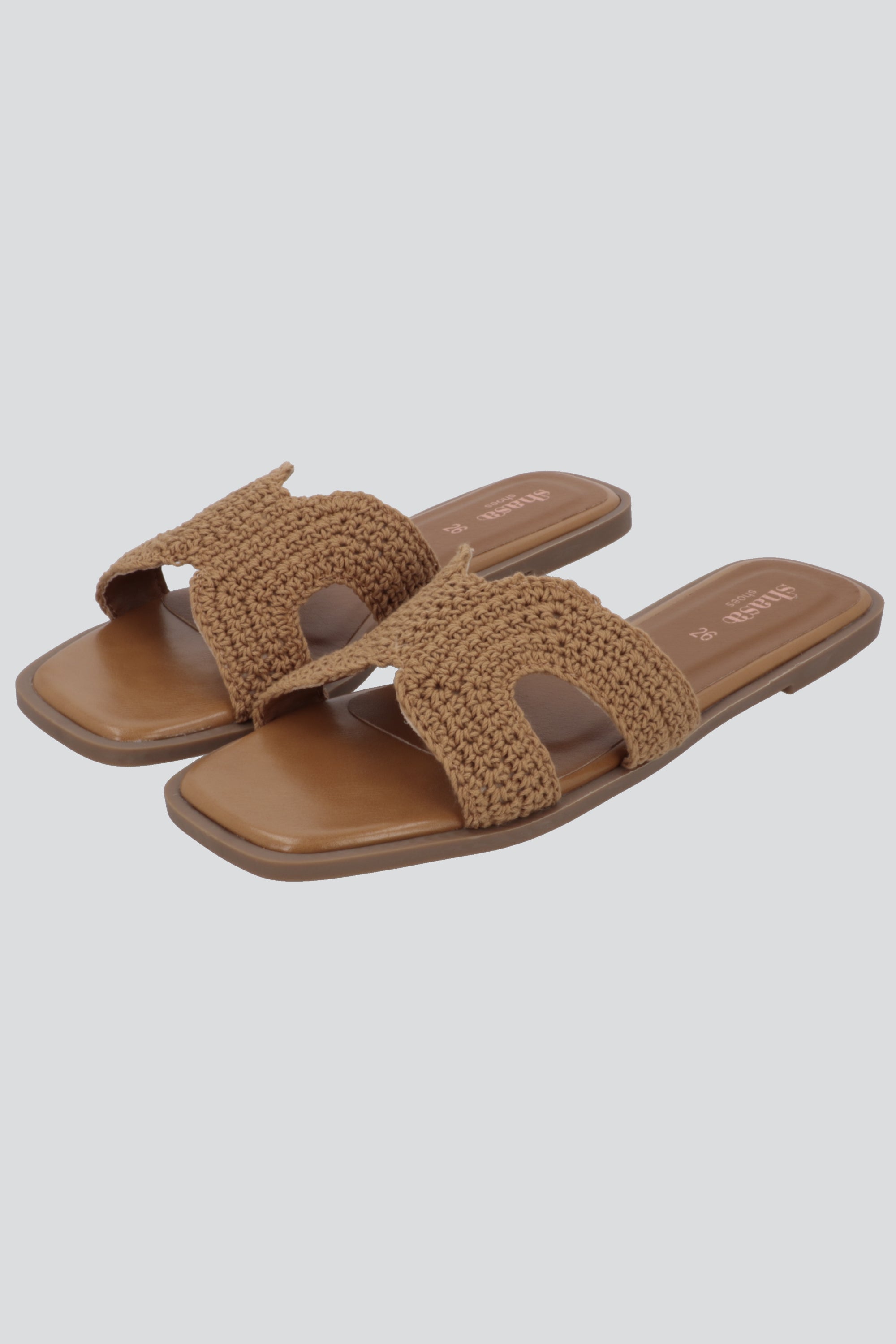 Sandalia greca crochet 