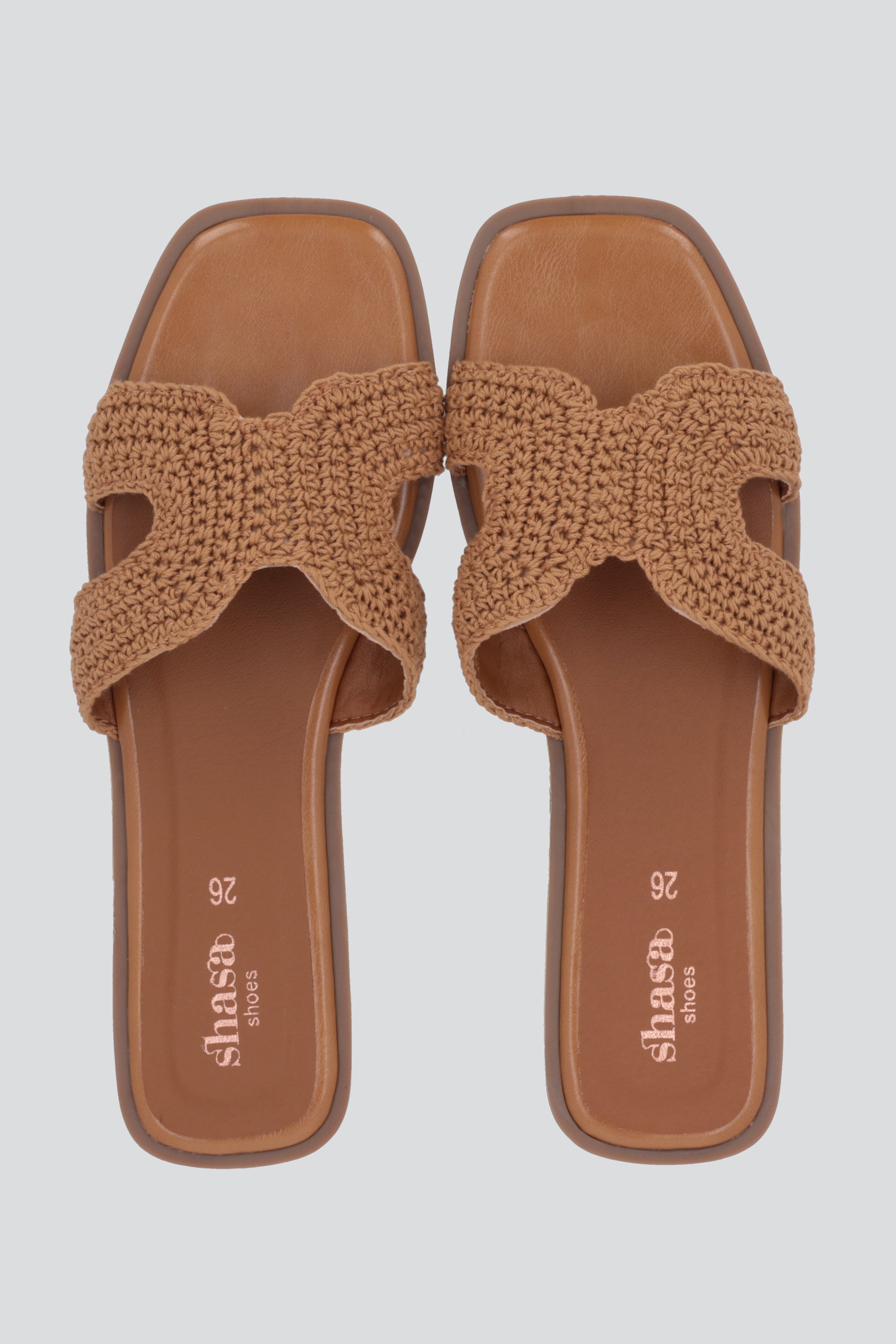 Sandalia greca crochet 