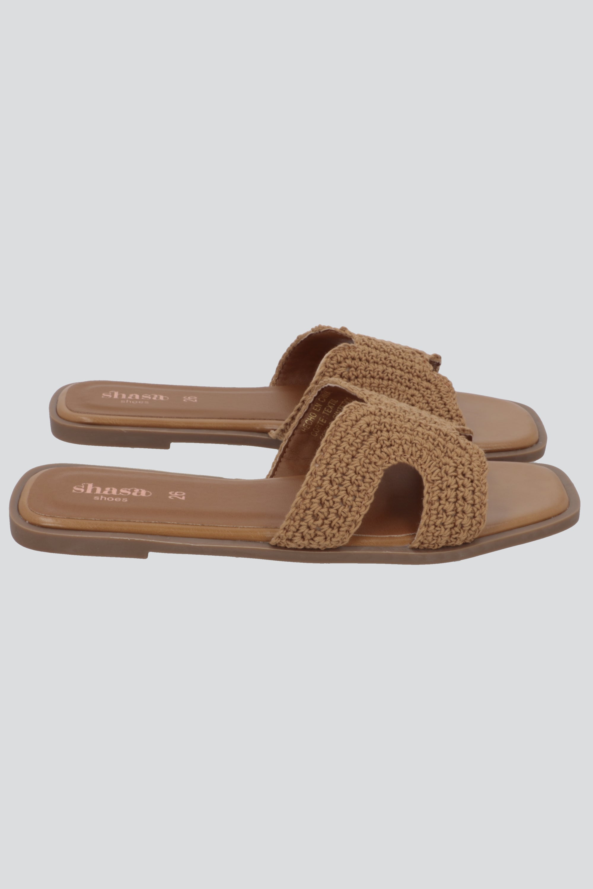 Sandalia greca crochet 