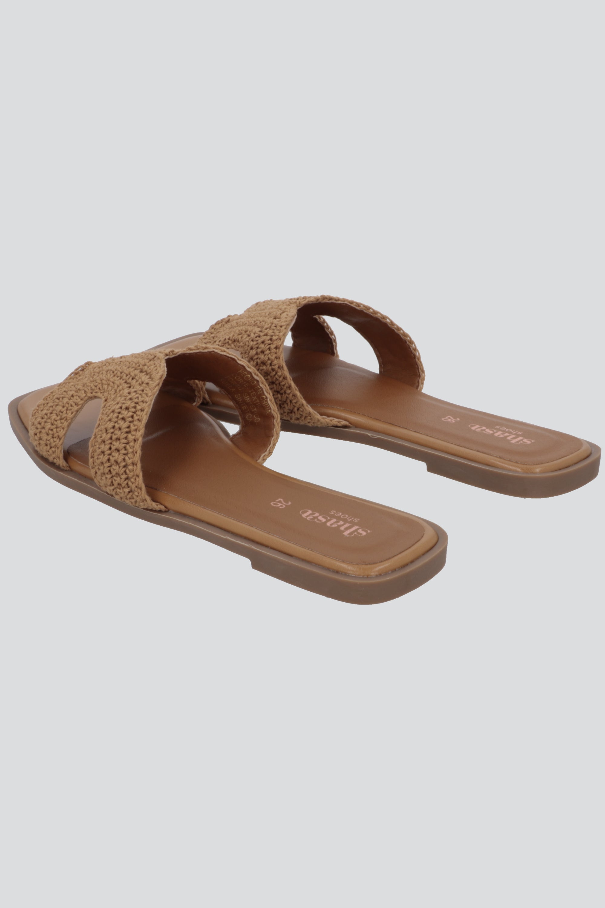 Sandalia greca crochet 