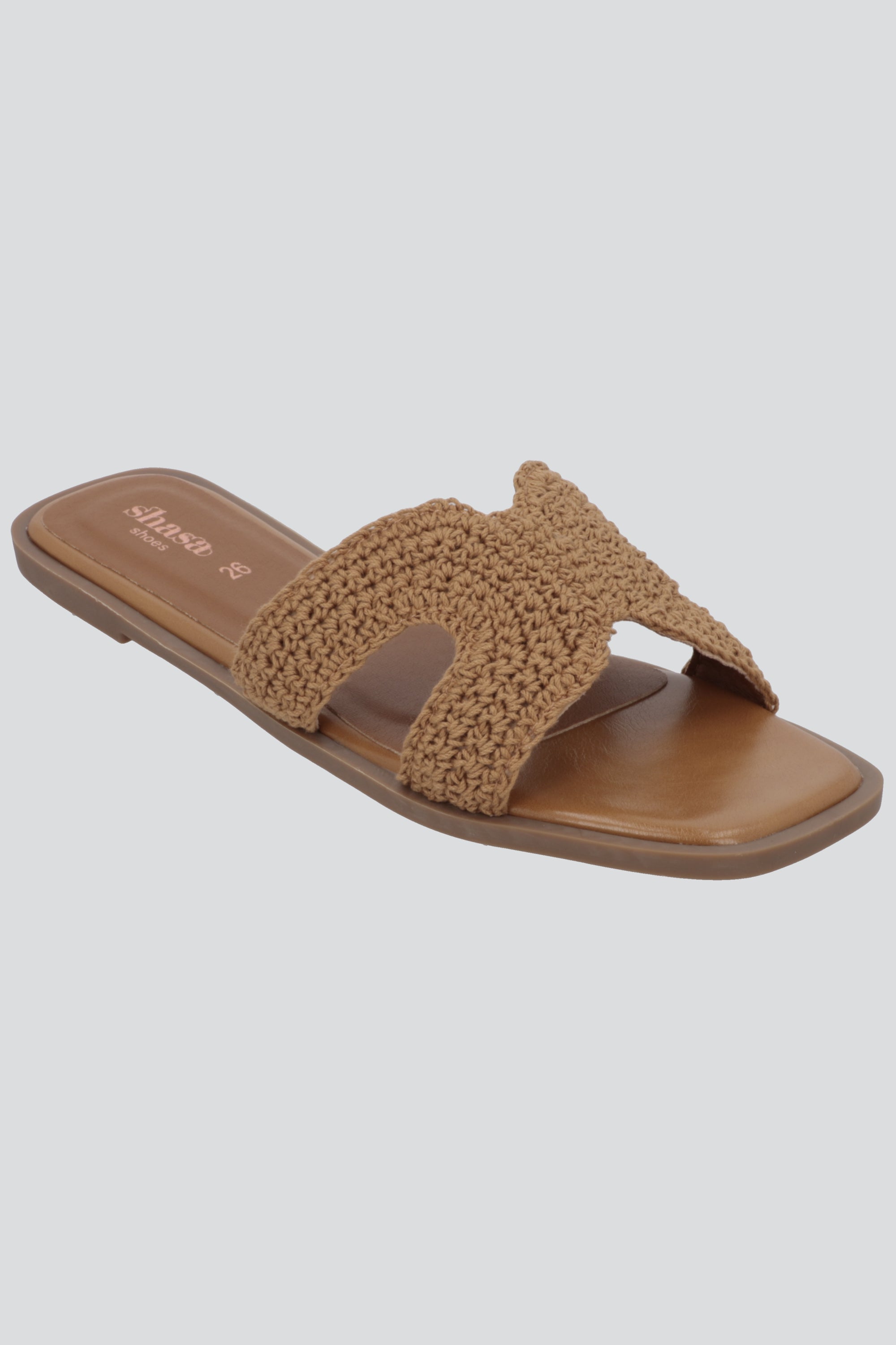 Sandalia greca crochet 