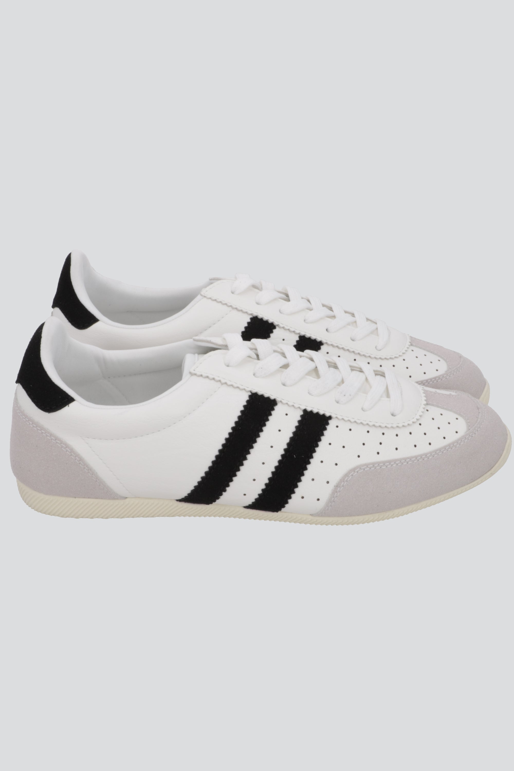 Tenis estilo retro franja BLANCO