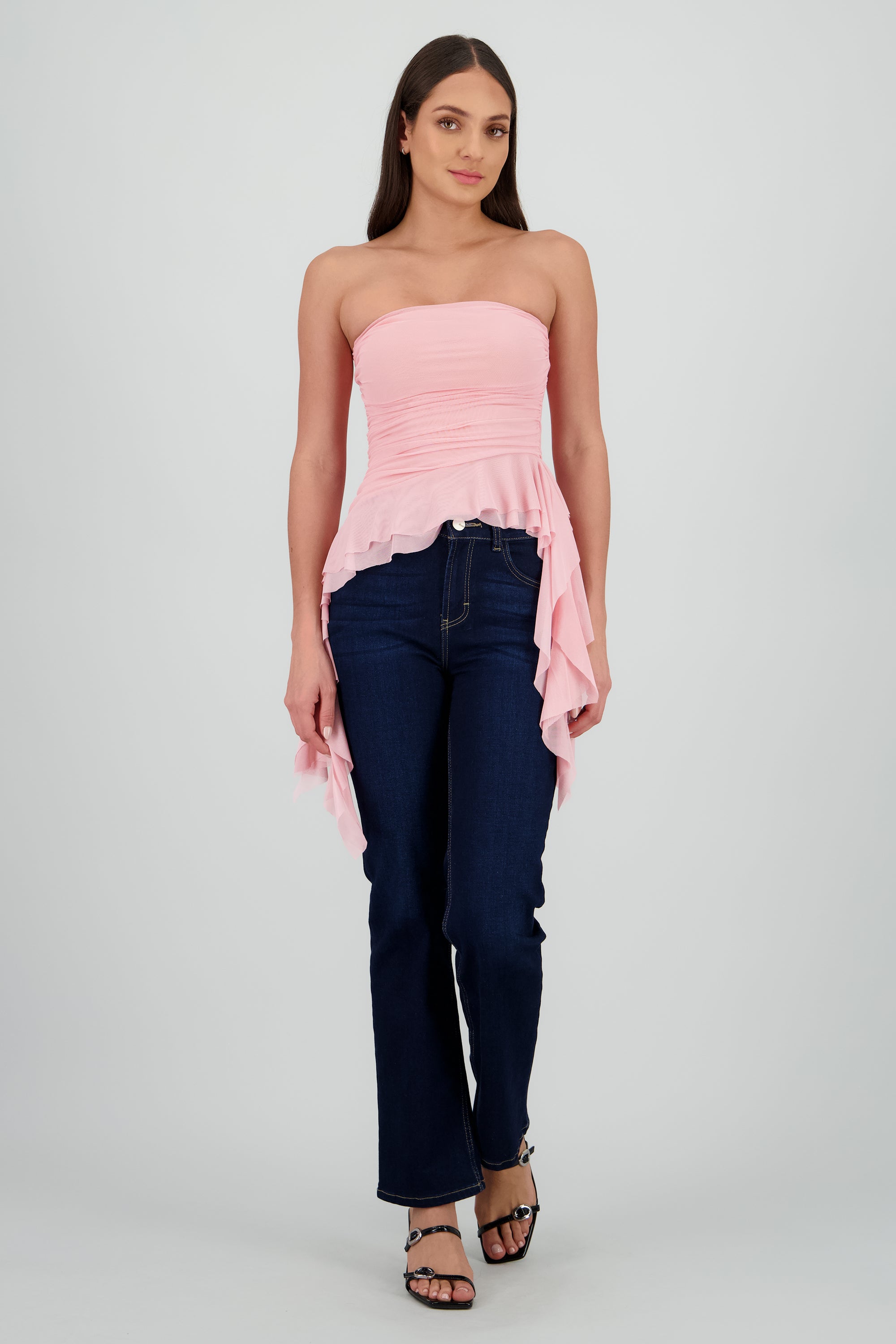 Top strapless drapeado MALVA