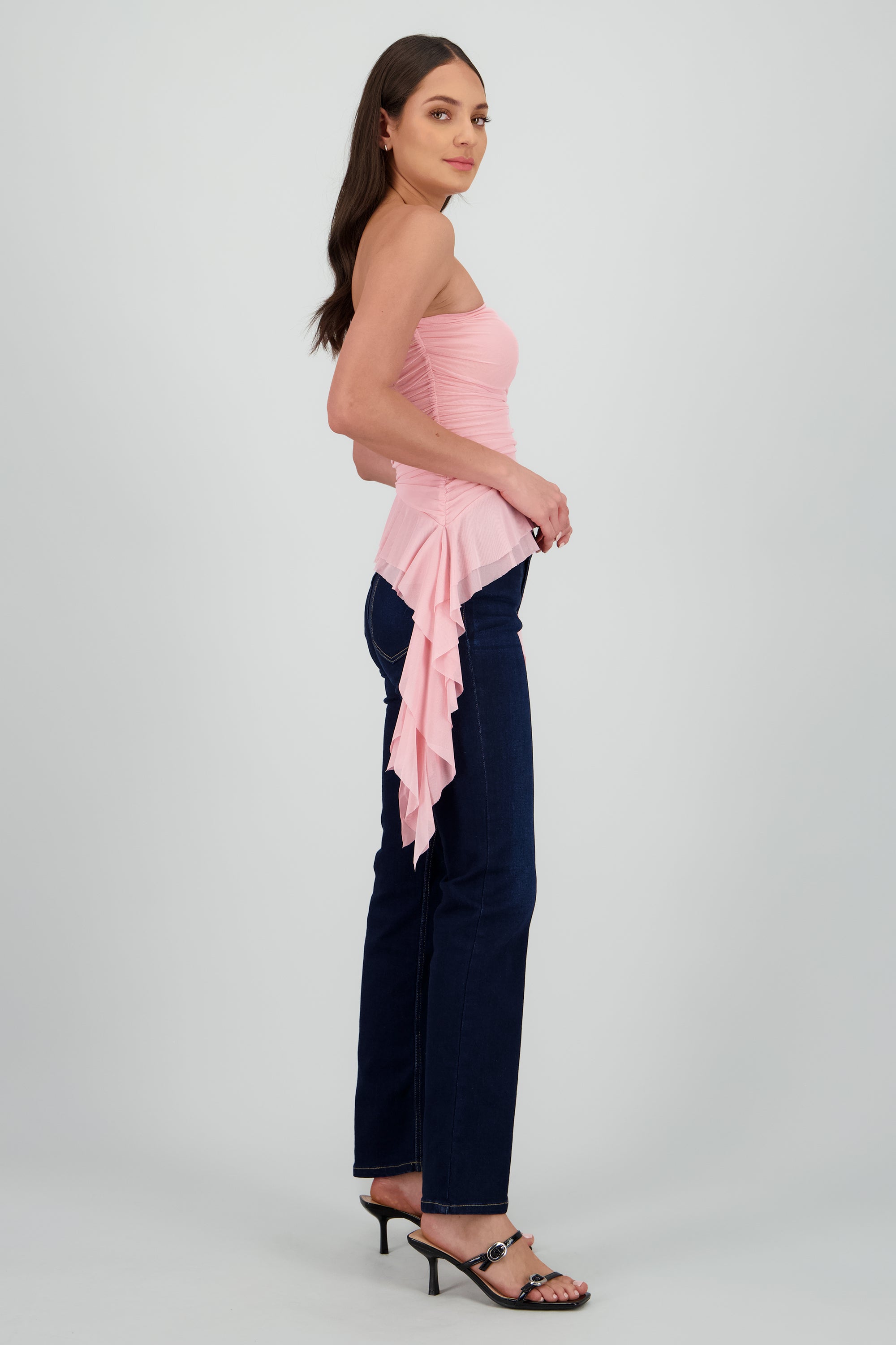 Top strapless drapeado MALVA