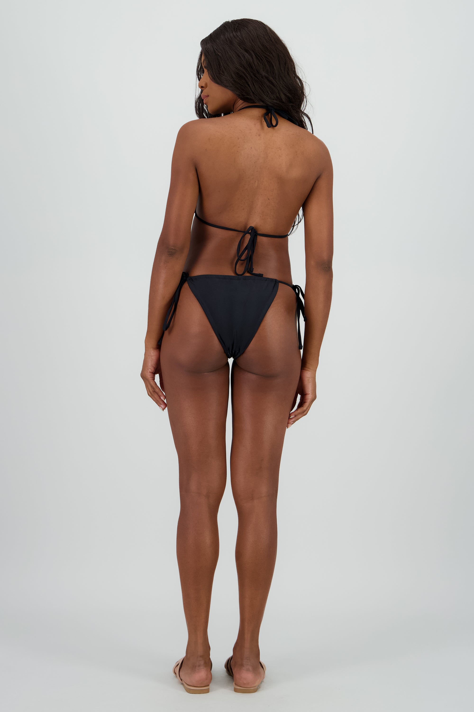 Bikini detalle aros irregulares NEGRO