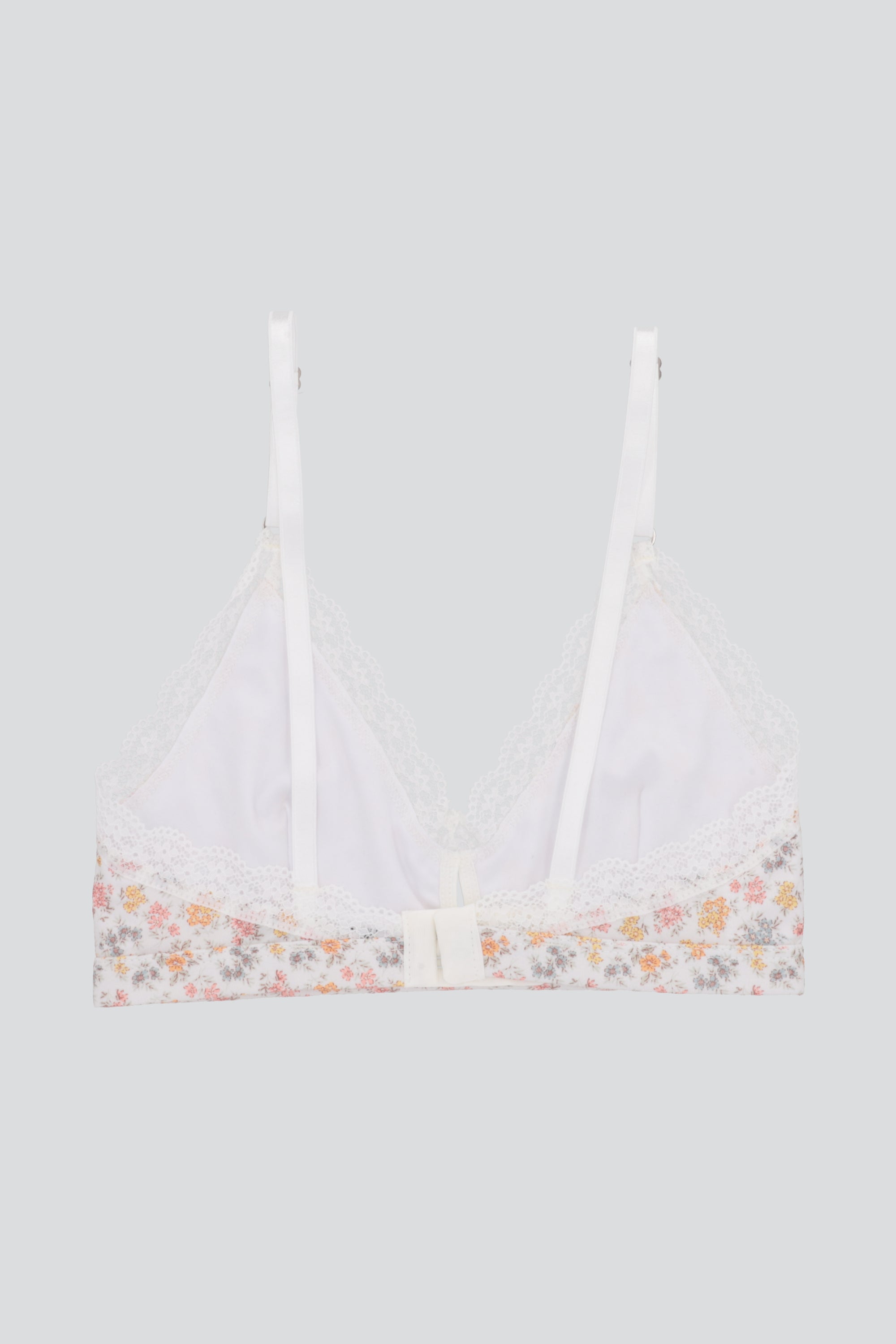 Bralette flores encaje CREMA