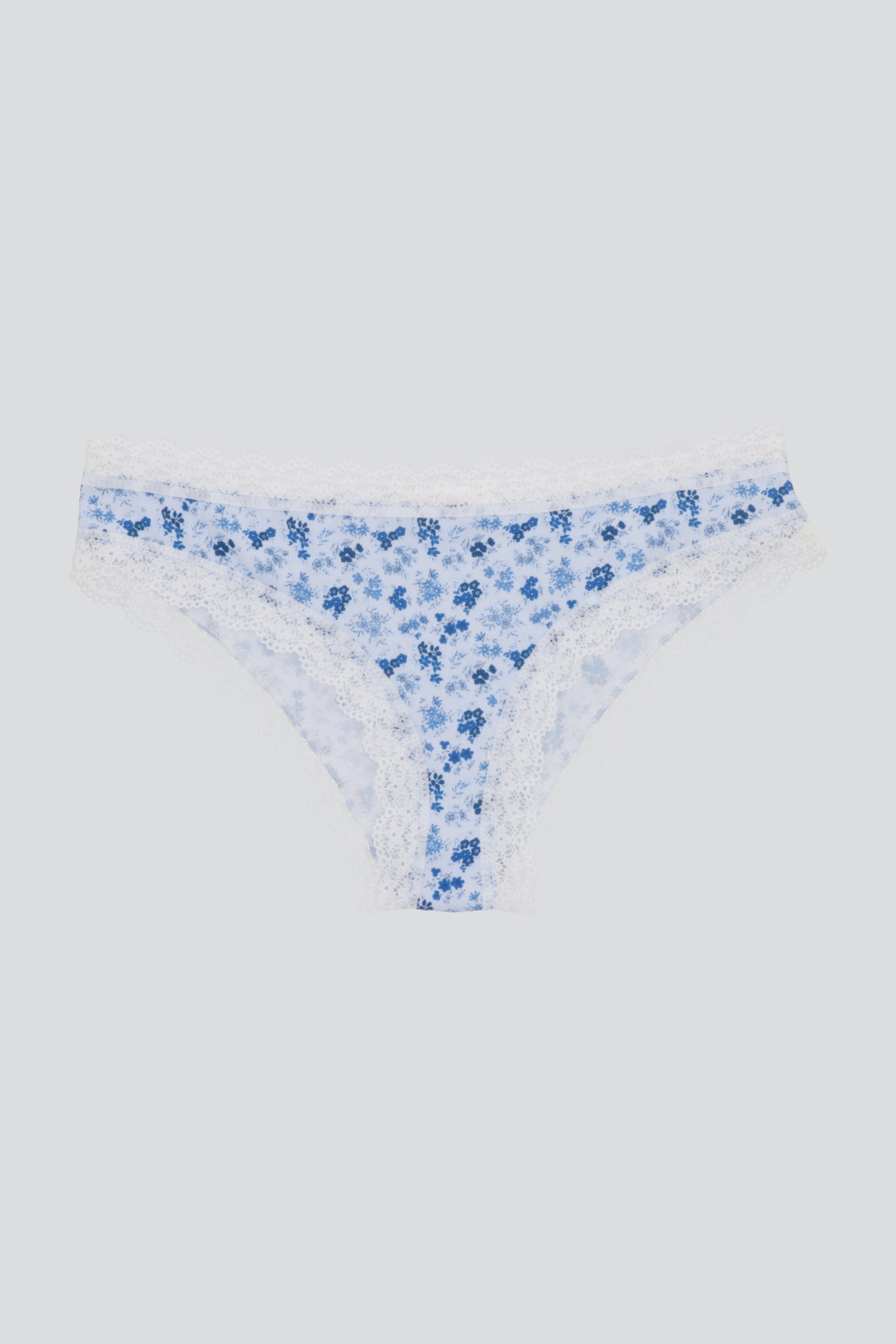 Boxer flores encaje AZUL