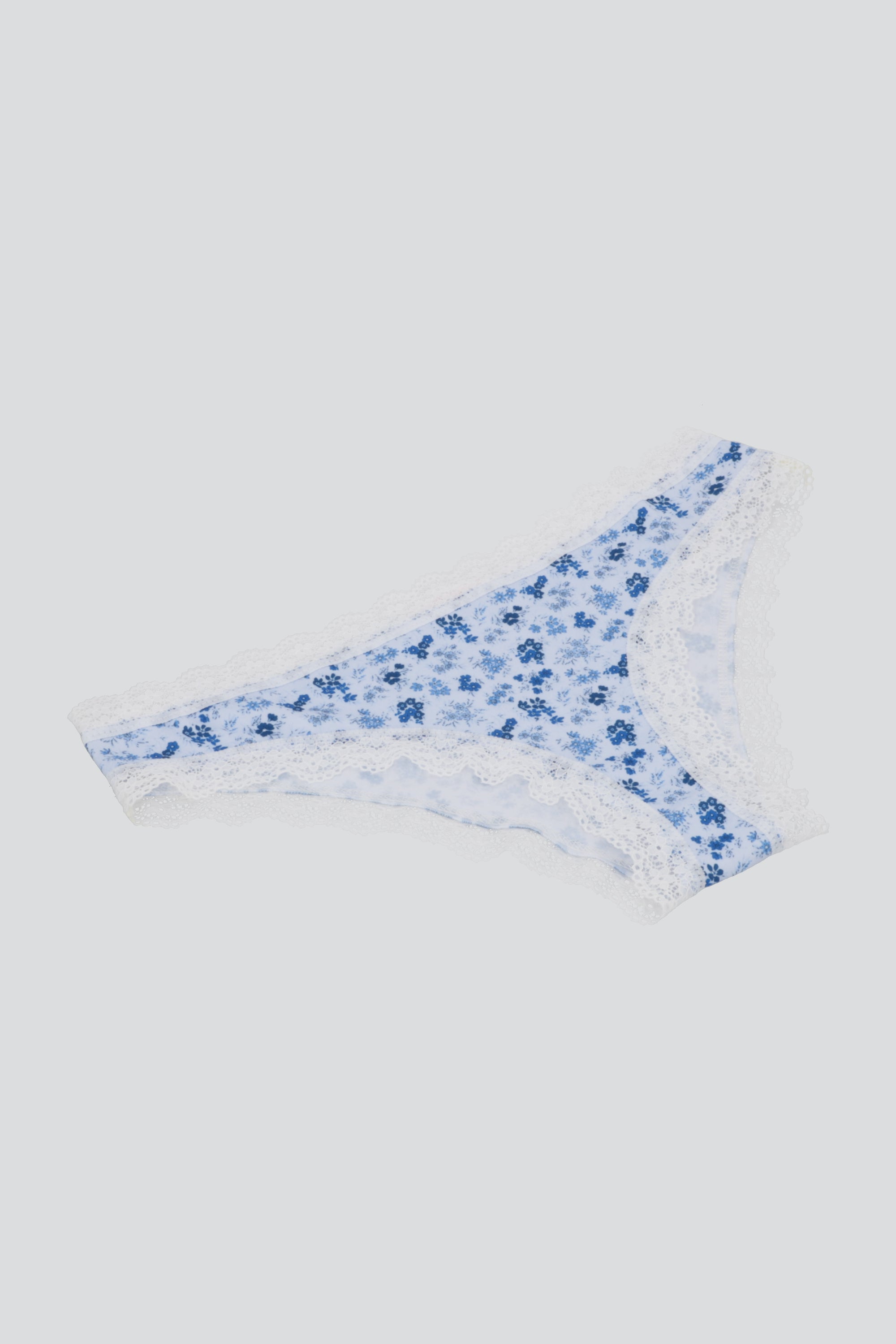Boxer flores encaje AZUL