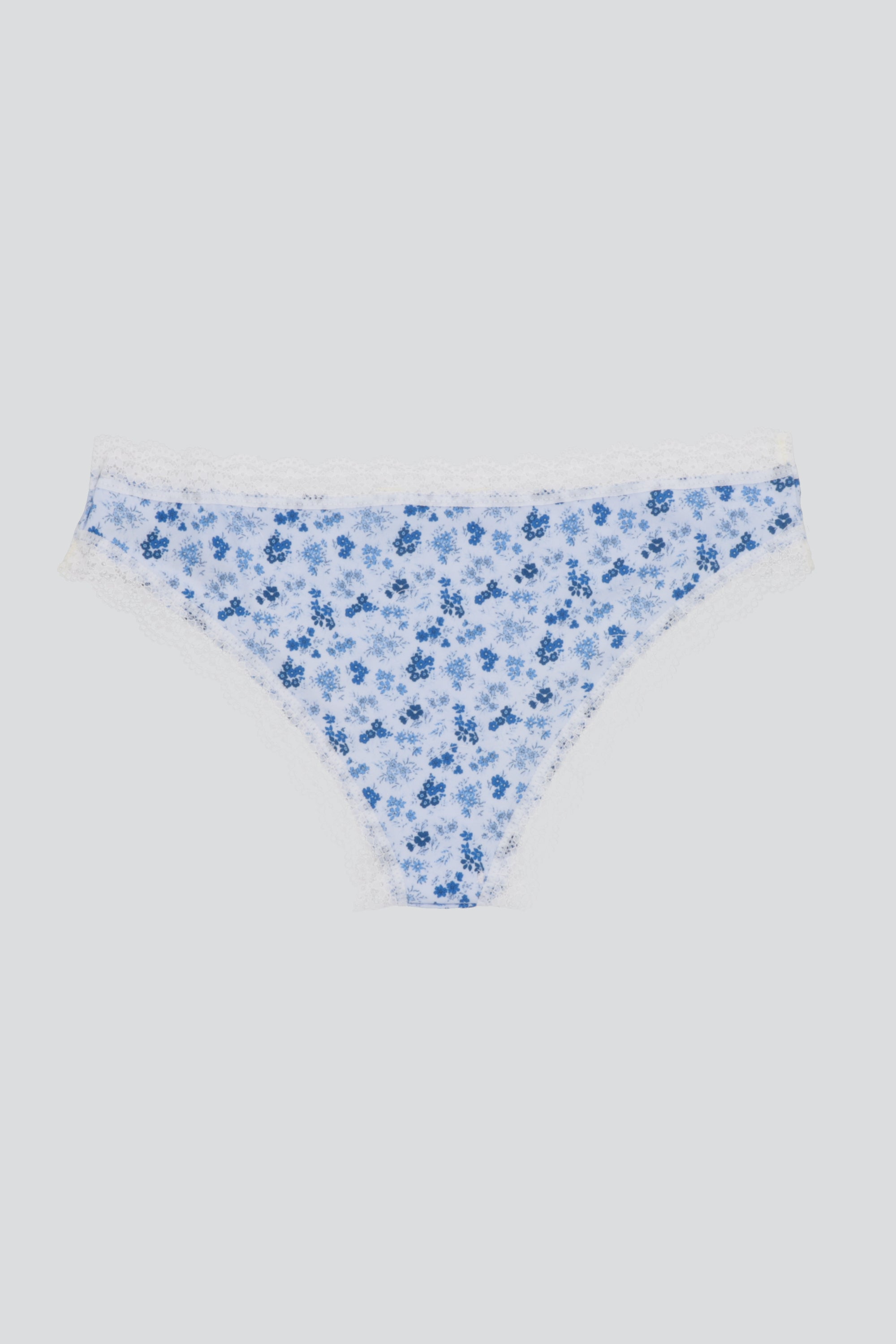 Boxer flores encaje AZUL