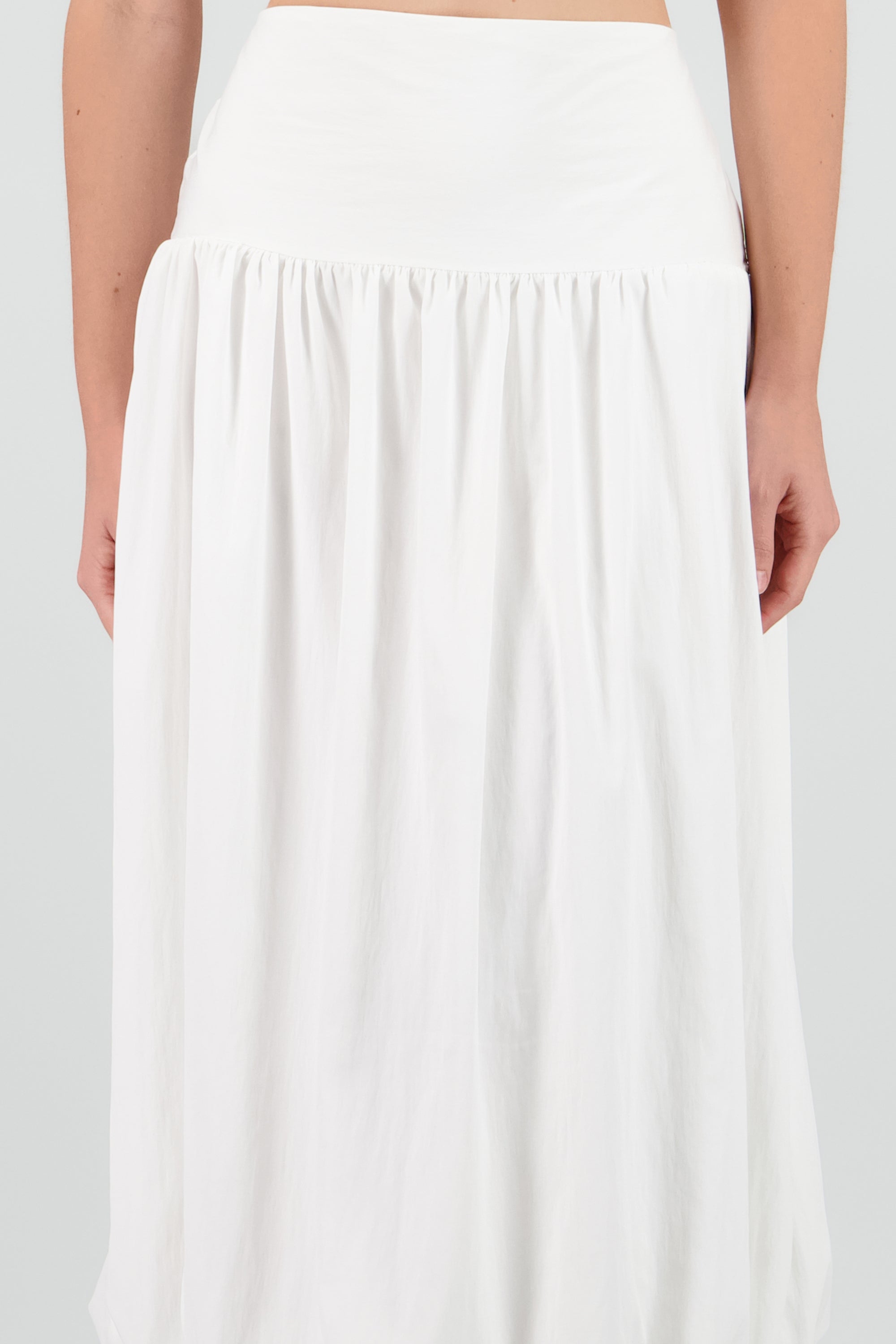 Falda maxi globo BLANCO