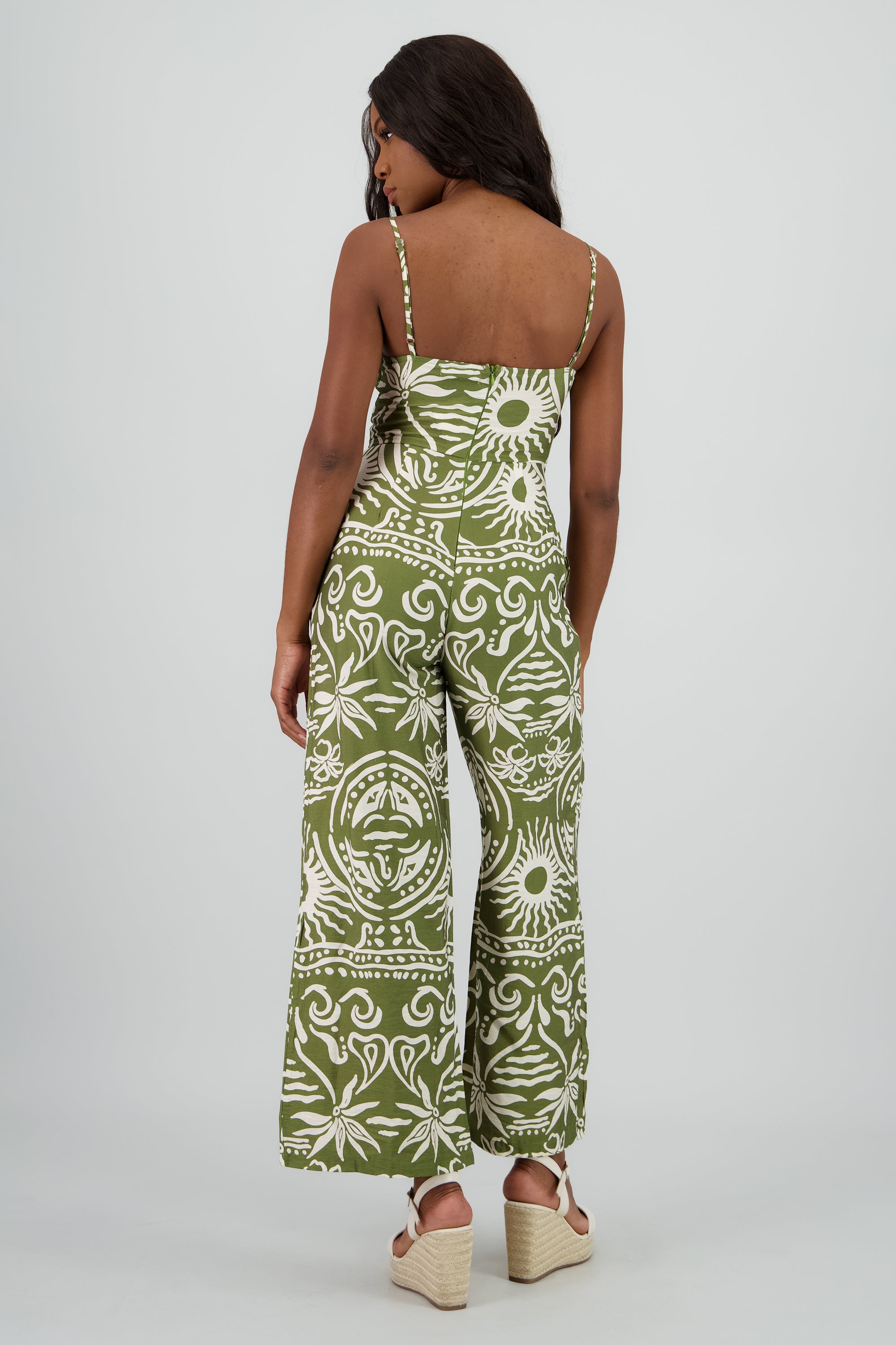 Jumpsuit ligero estampado OLIVO COMBO
