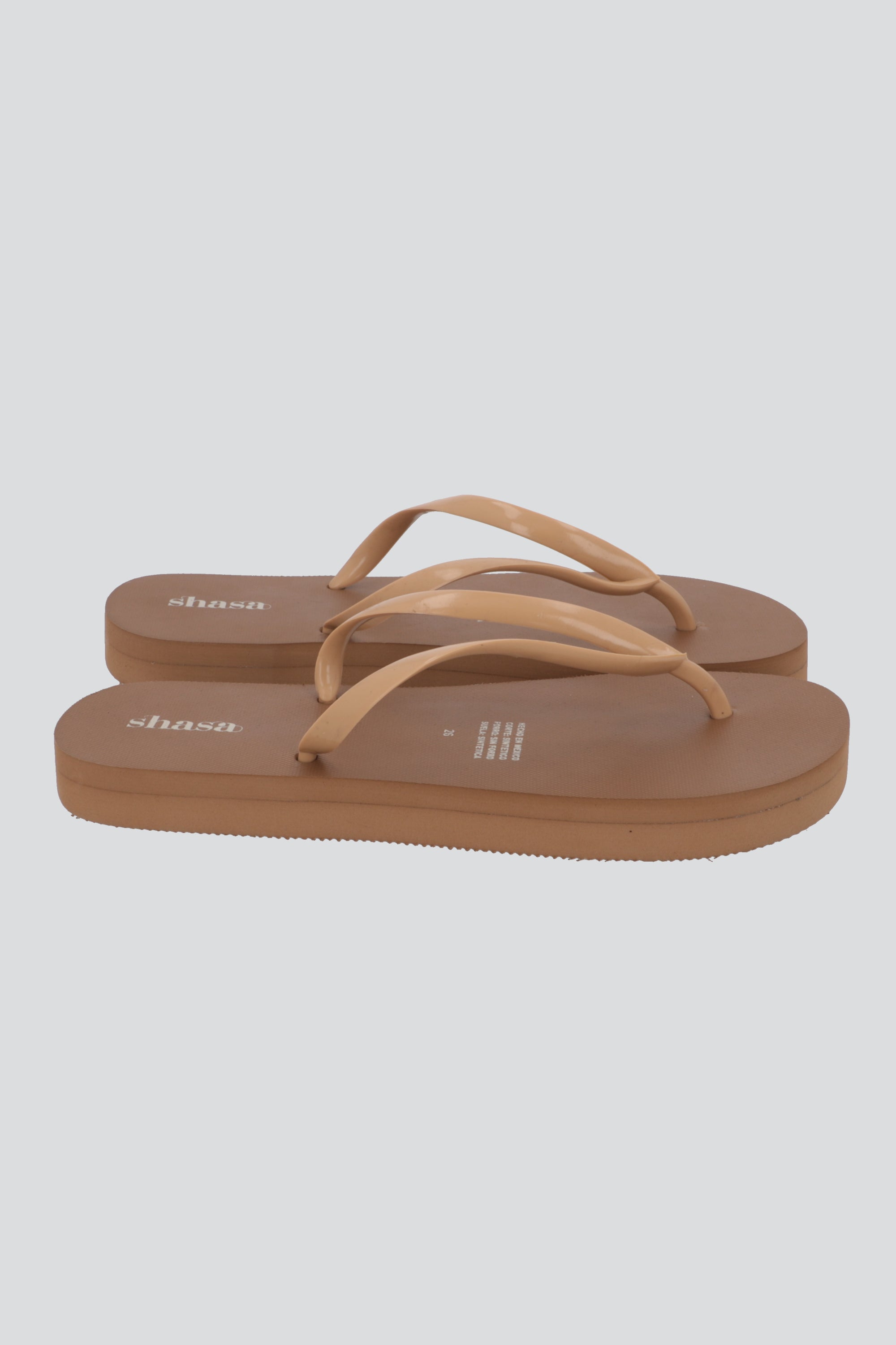 Flip flop sencilla plataforma TAUPE