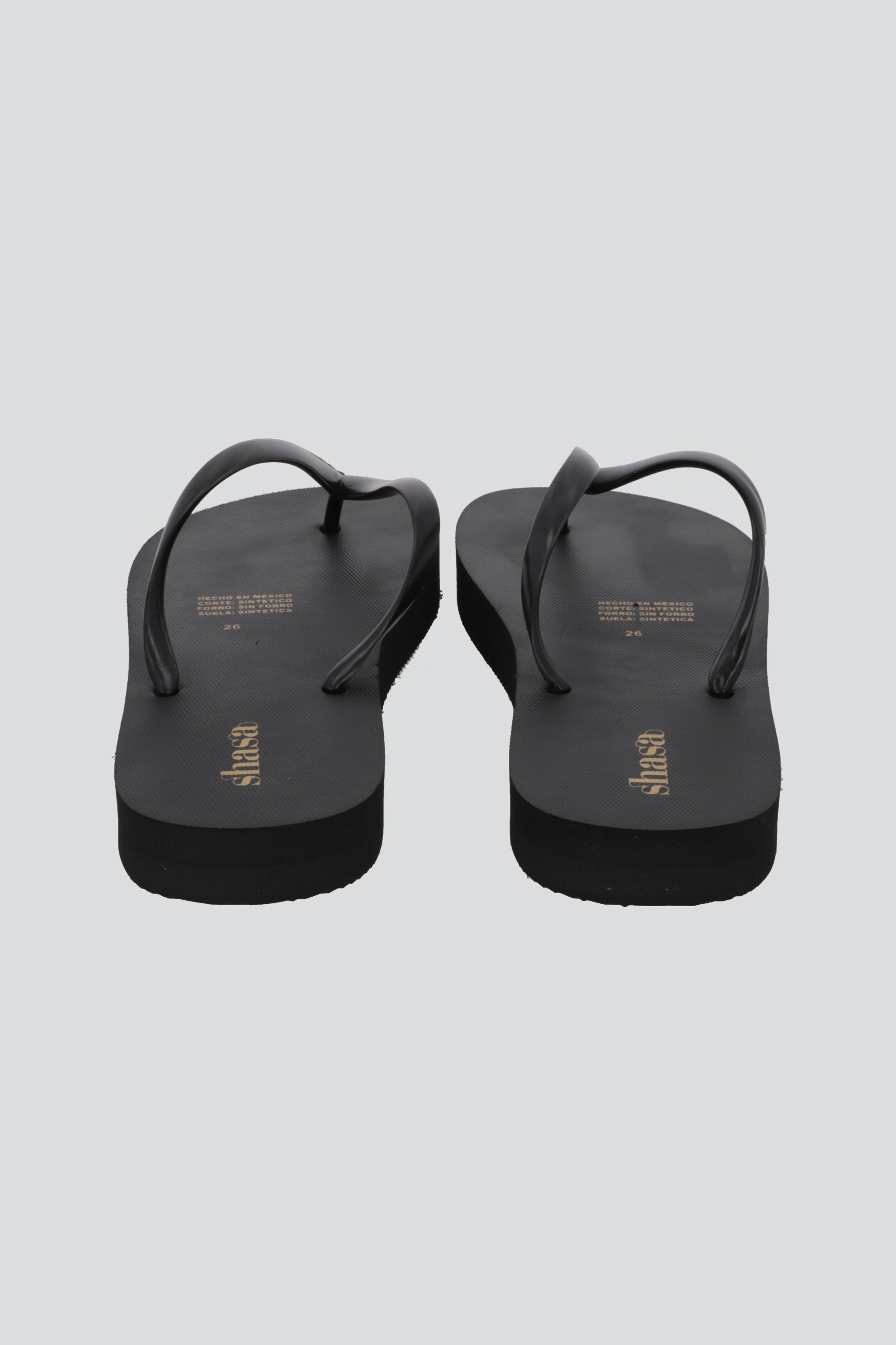 Flip flop sencilla plataforma NEGRO
