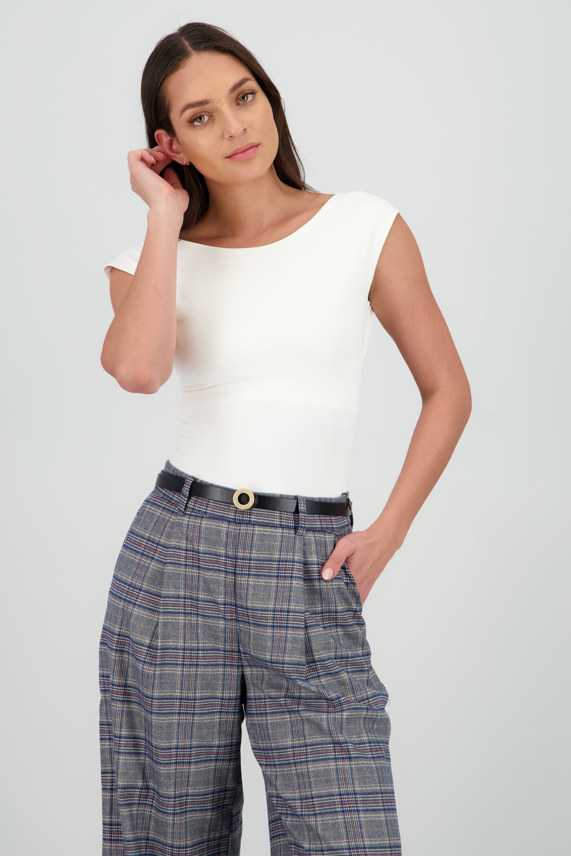 Bodysuit liso escote redondo BLANCO