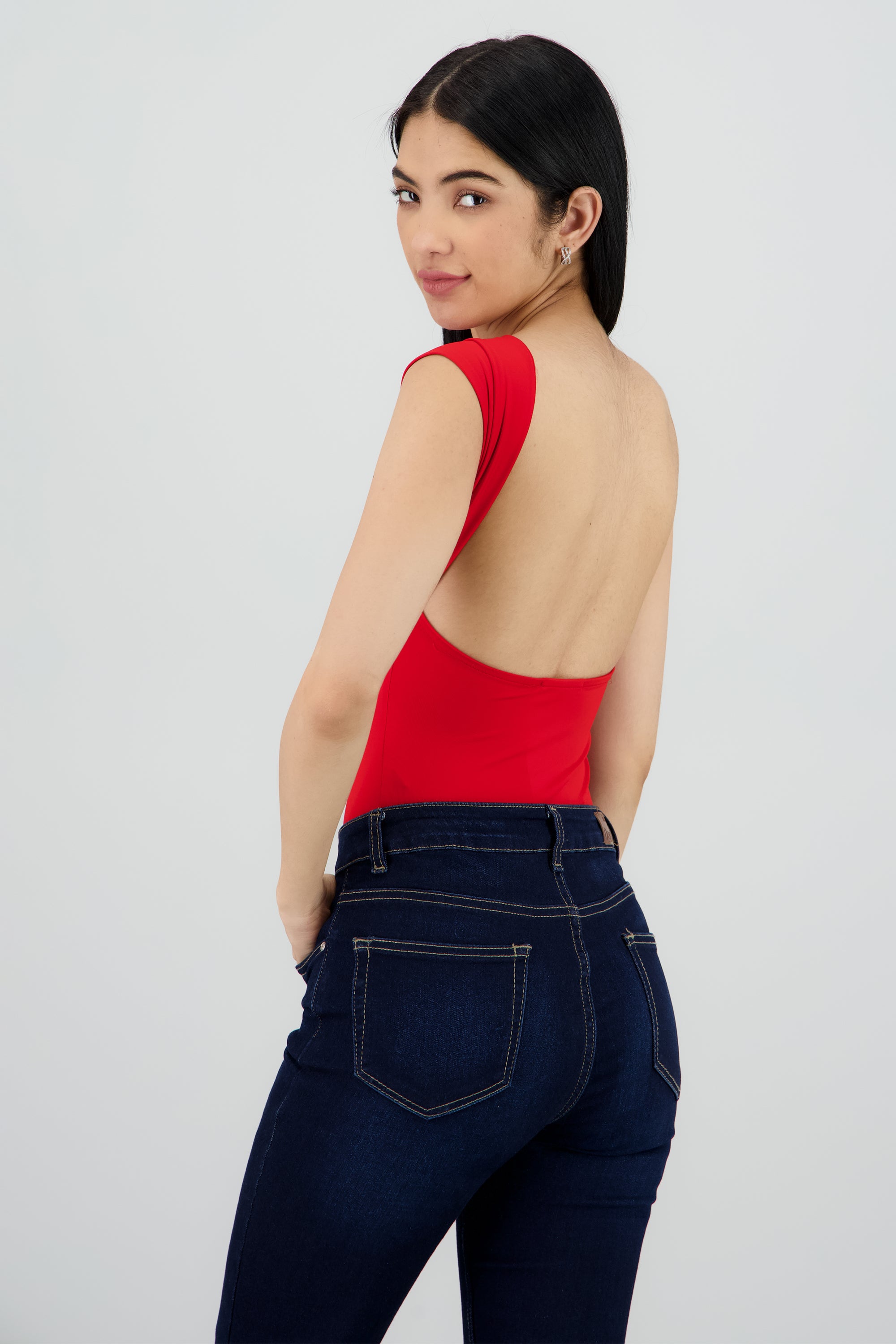 Bodysuit liso escote redondo 