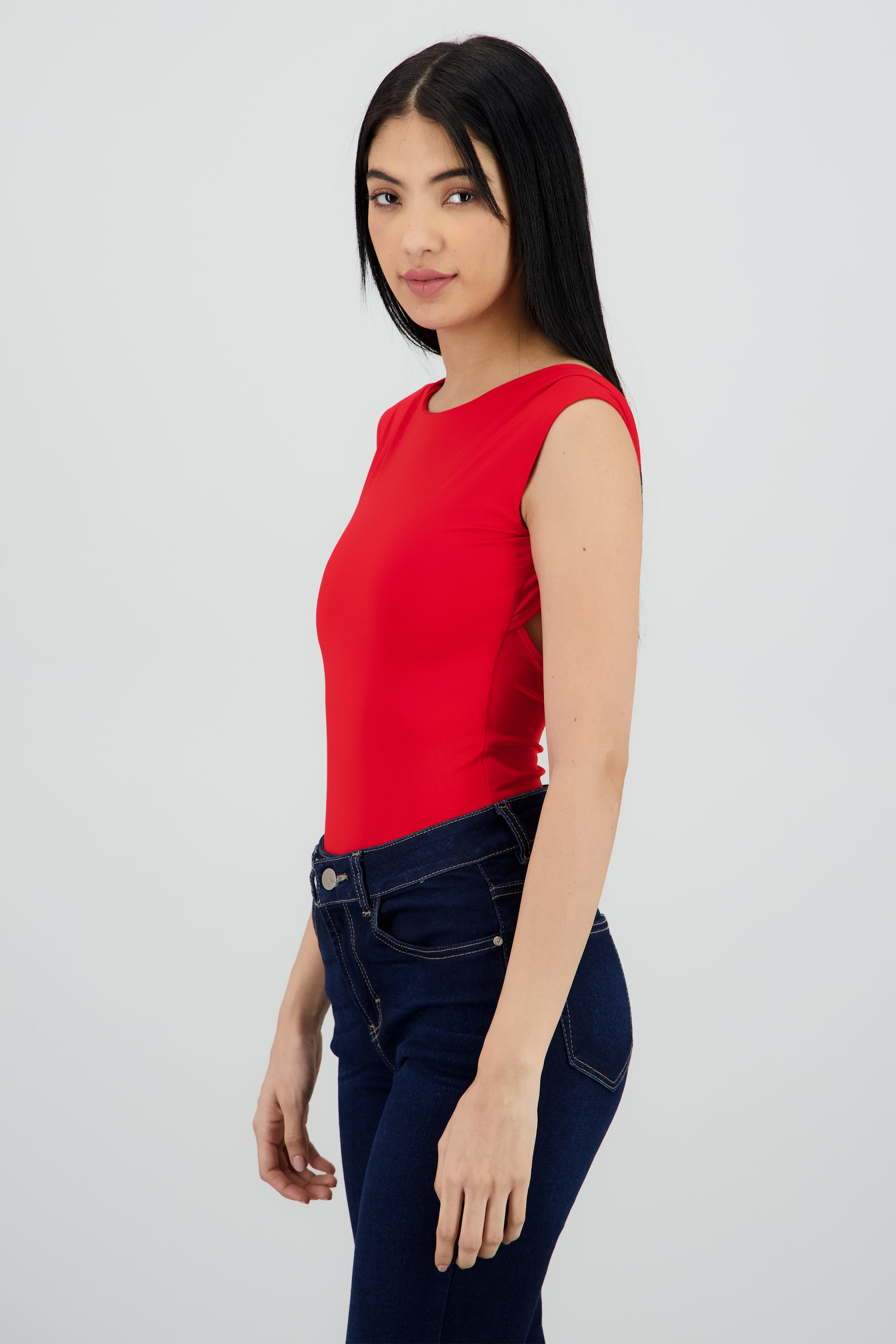 Bodysuit liso escote redondo 