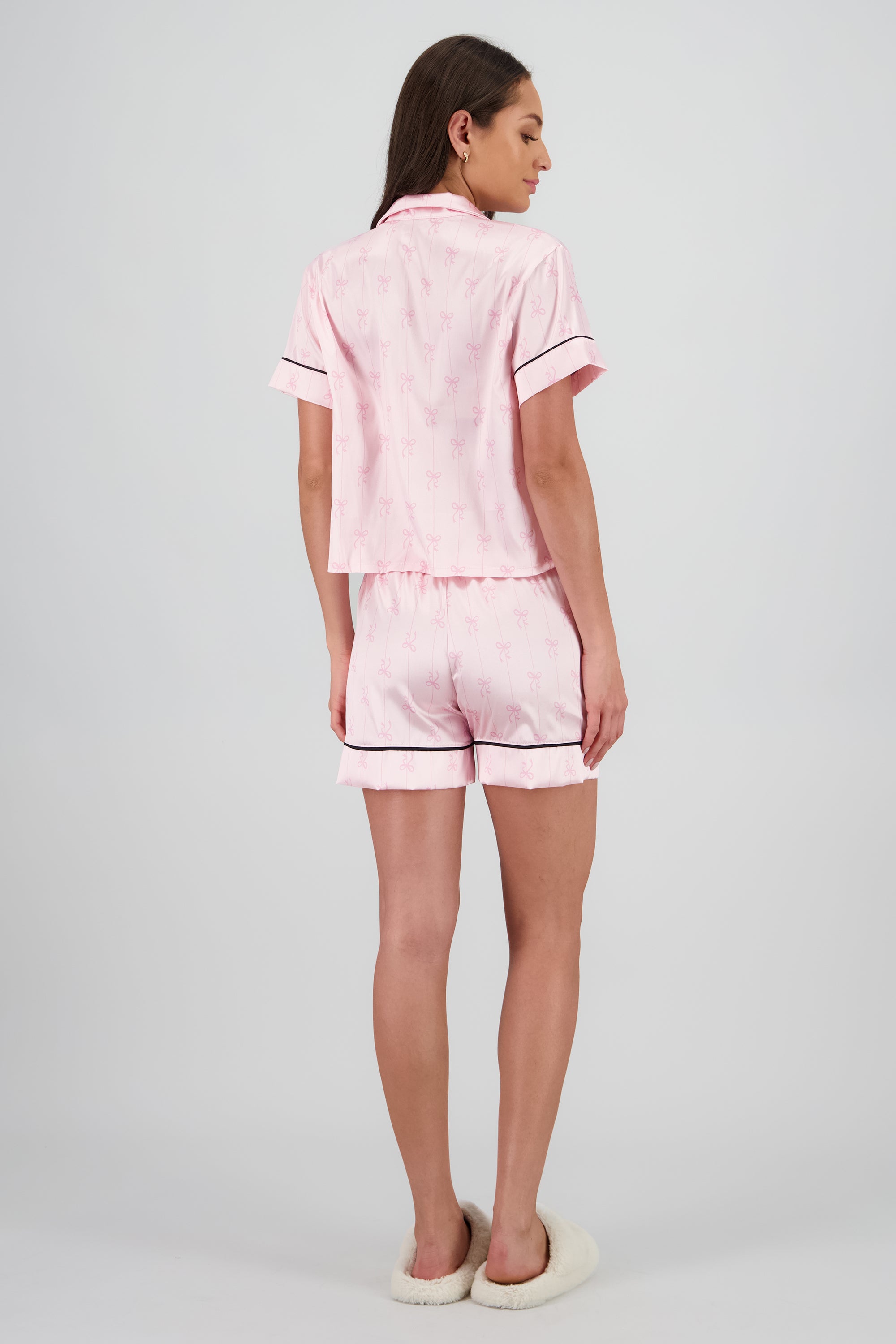 Pijama camisera estampado PALO DE ROSA