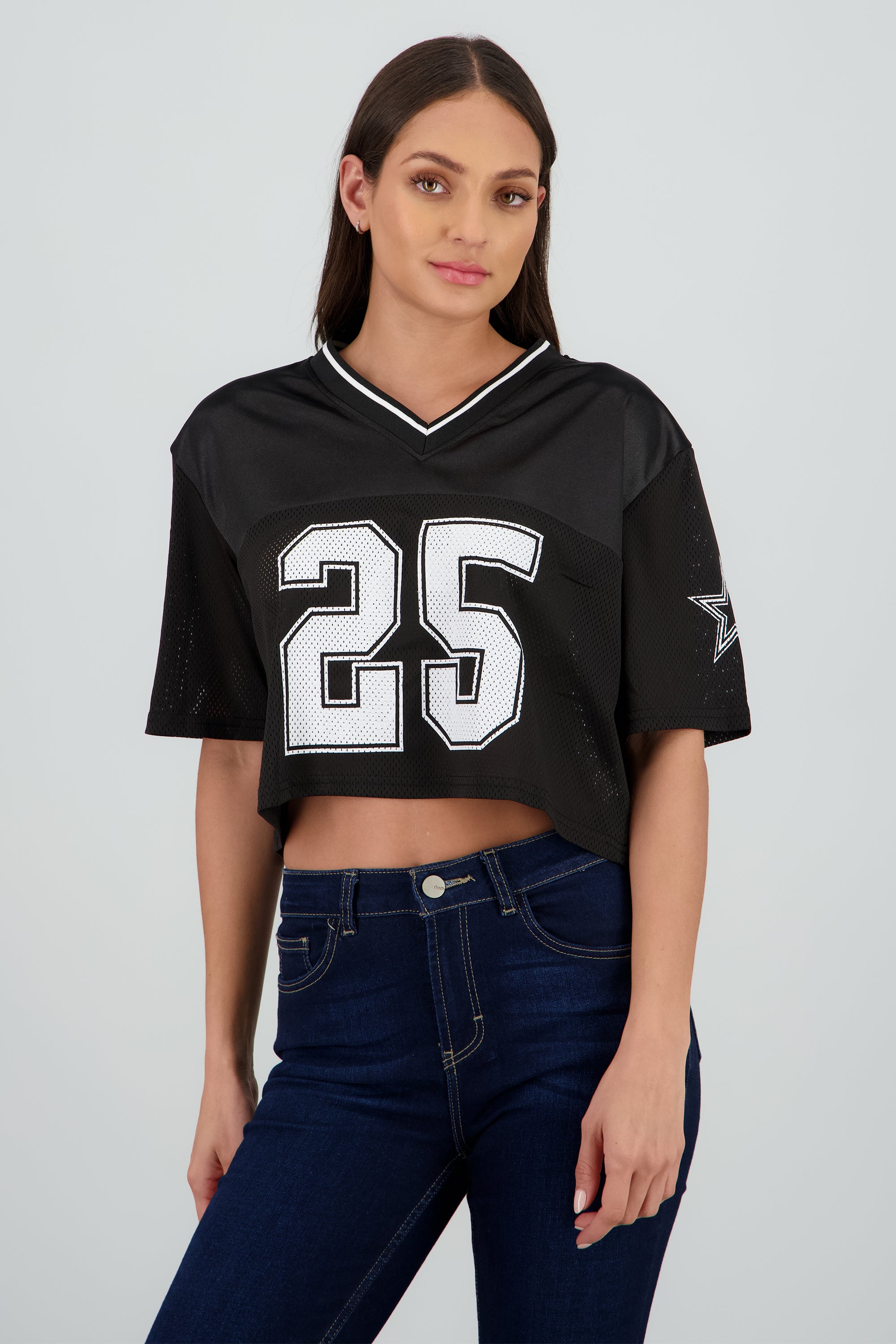 Playera deportiva #25 NEGRO