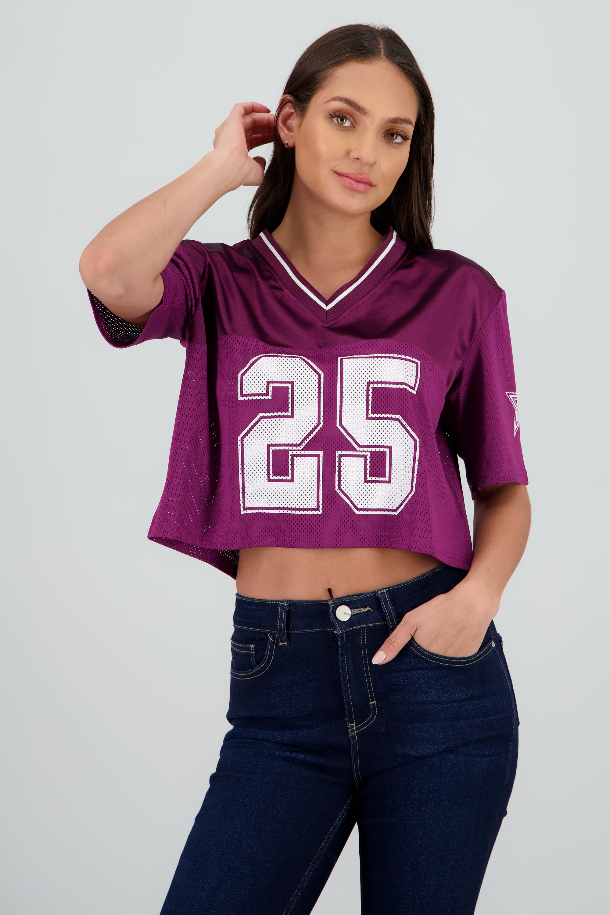 Playera deportiva #25 VINO