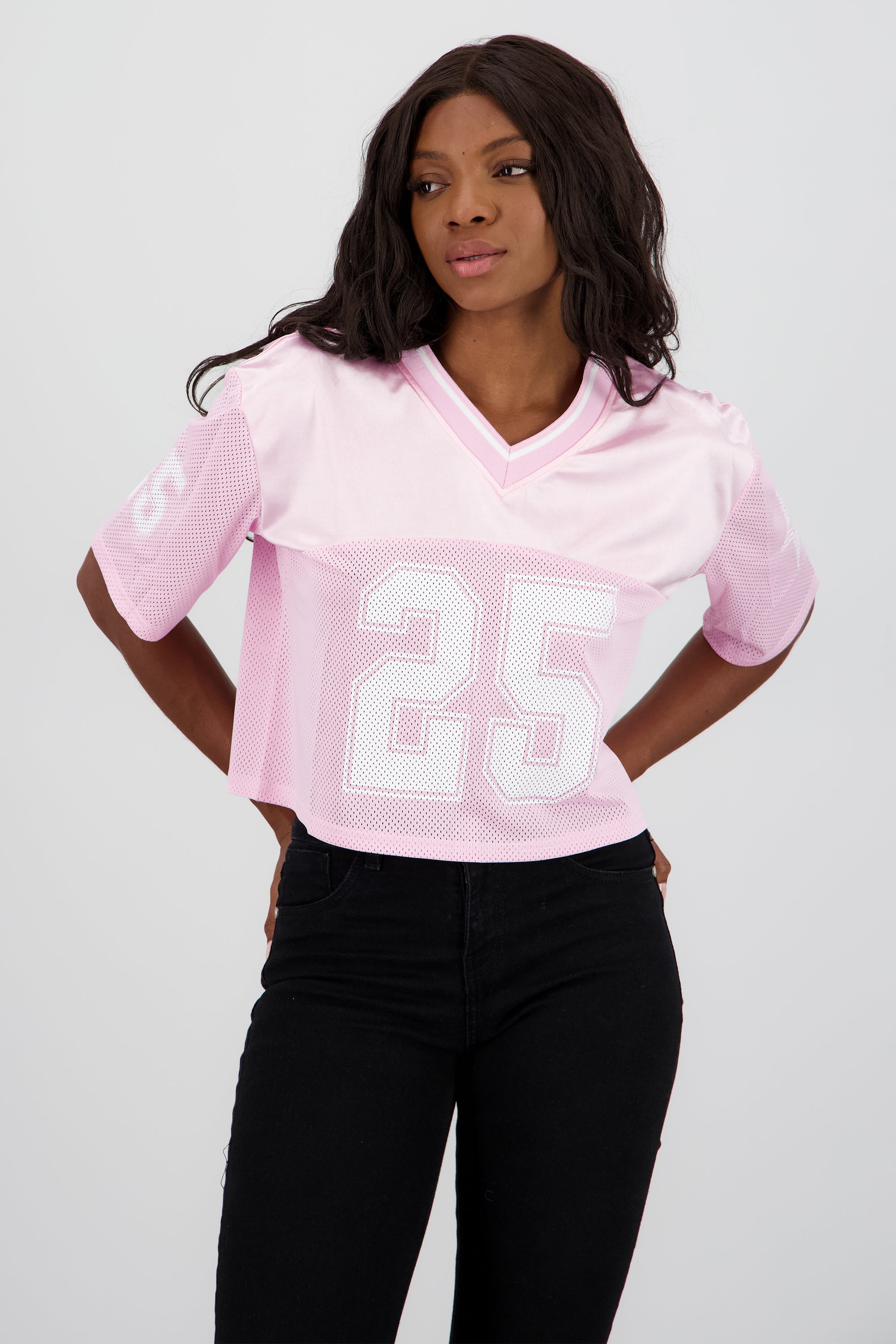 Playera deportiva #25 PALO DE ROSA