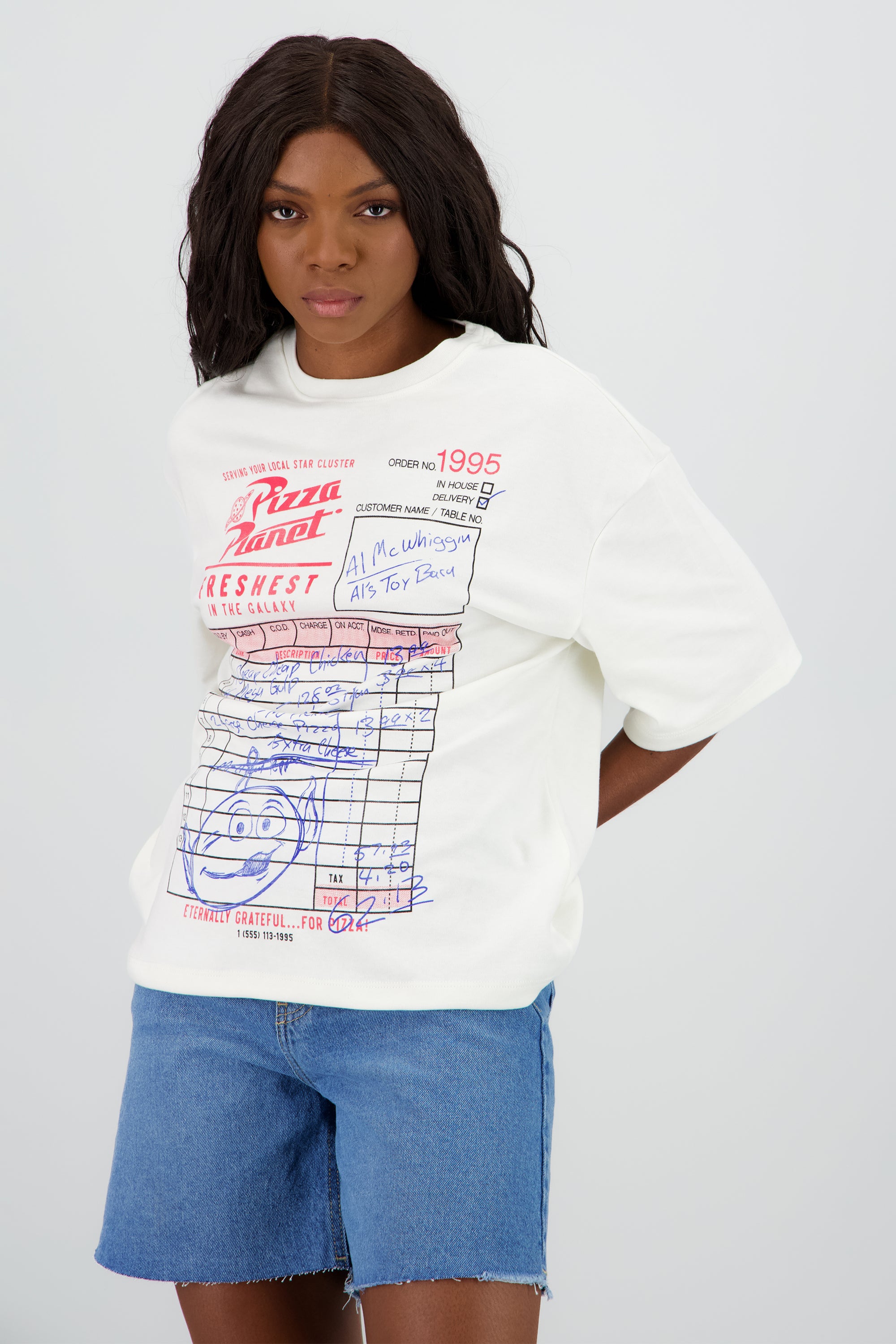 Playera ticket planeta HUESO
