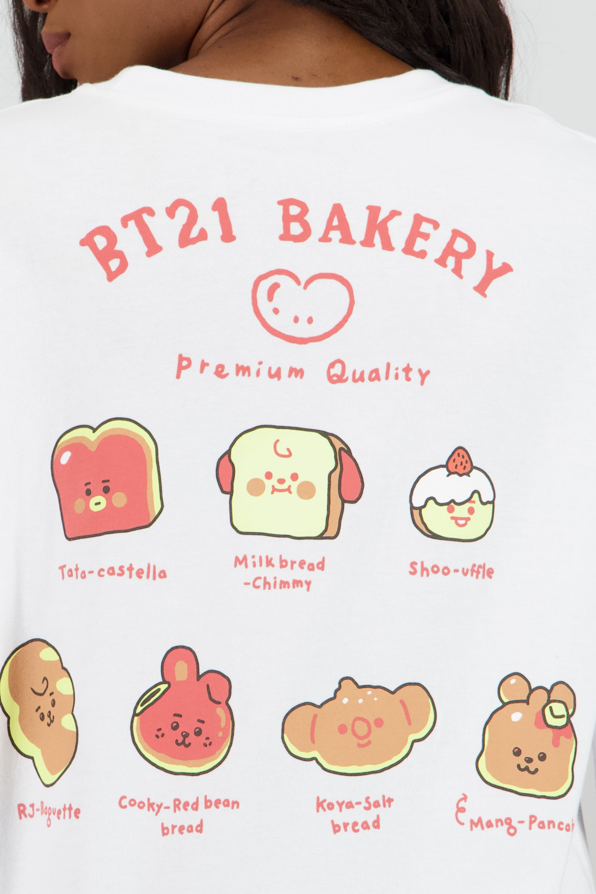 Playera bt21 bakery BLANCO