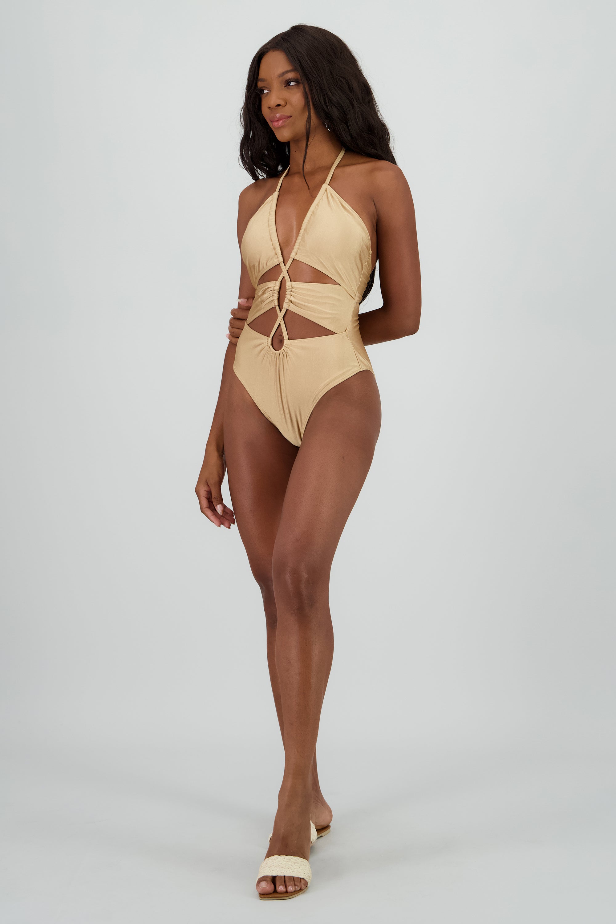 Traje de baño cutout satin ARENA