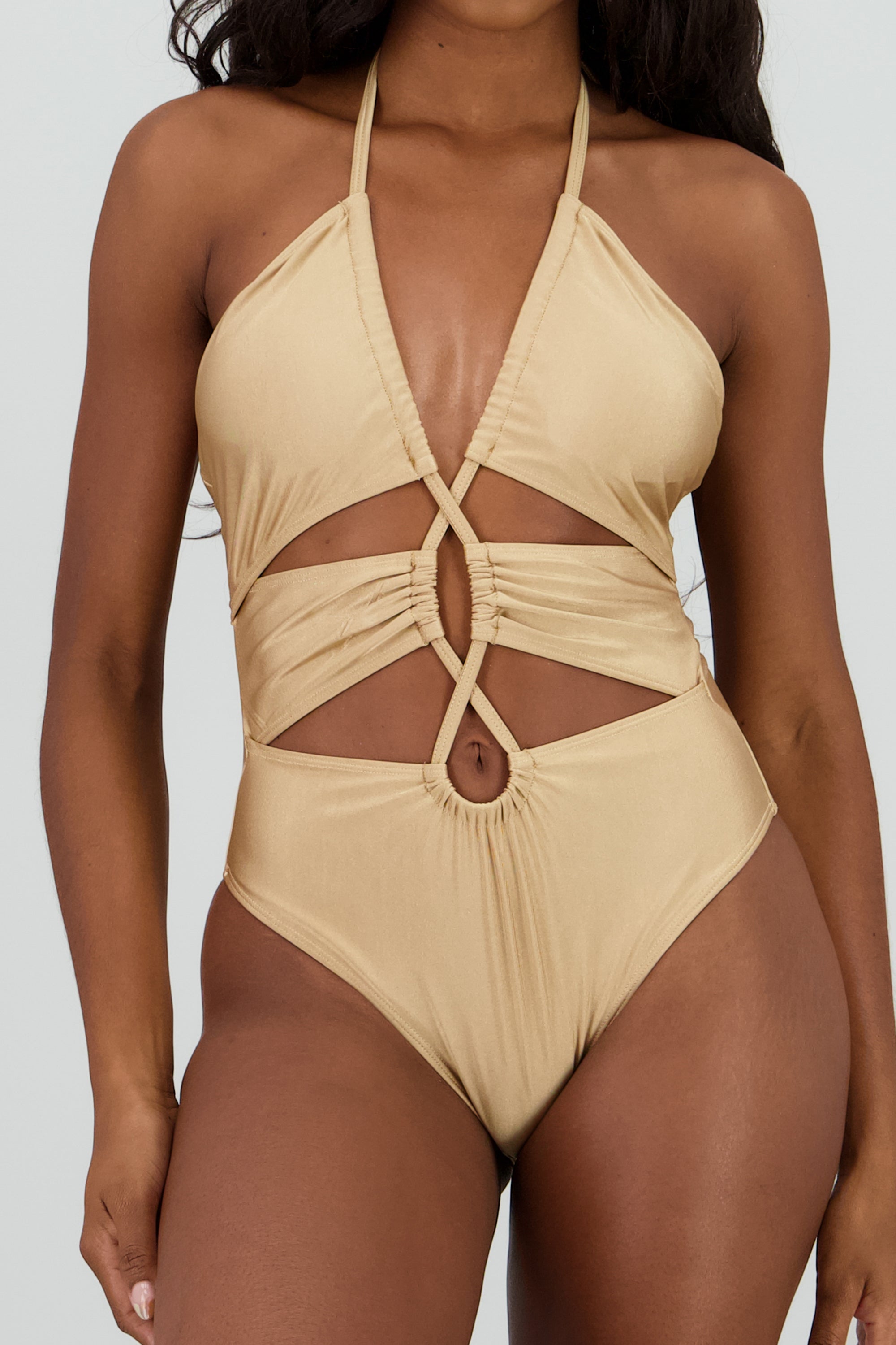 Traje de baño cutout satin ARENA