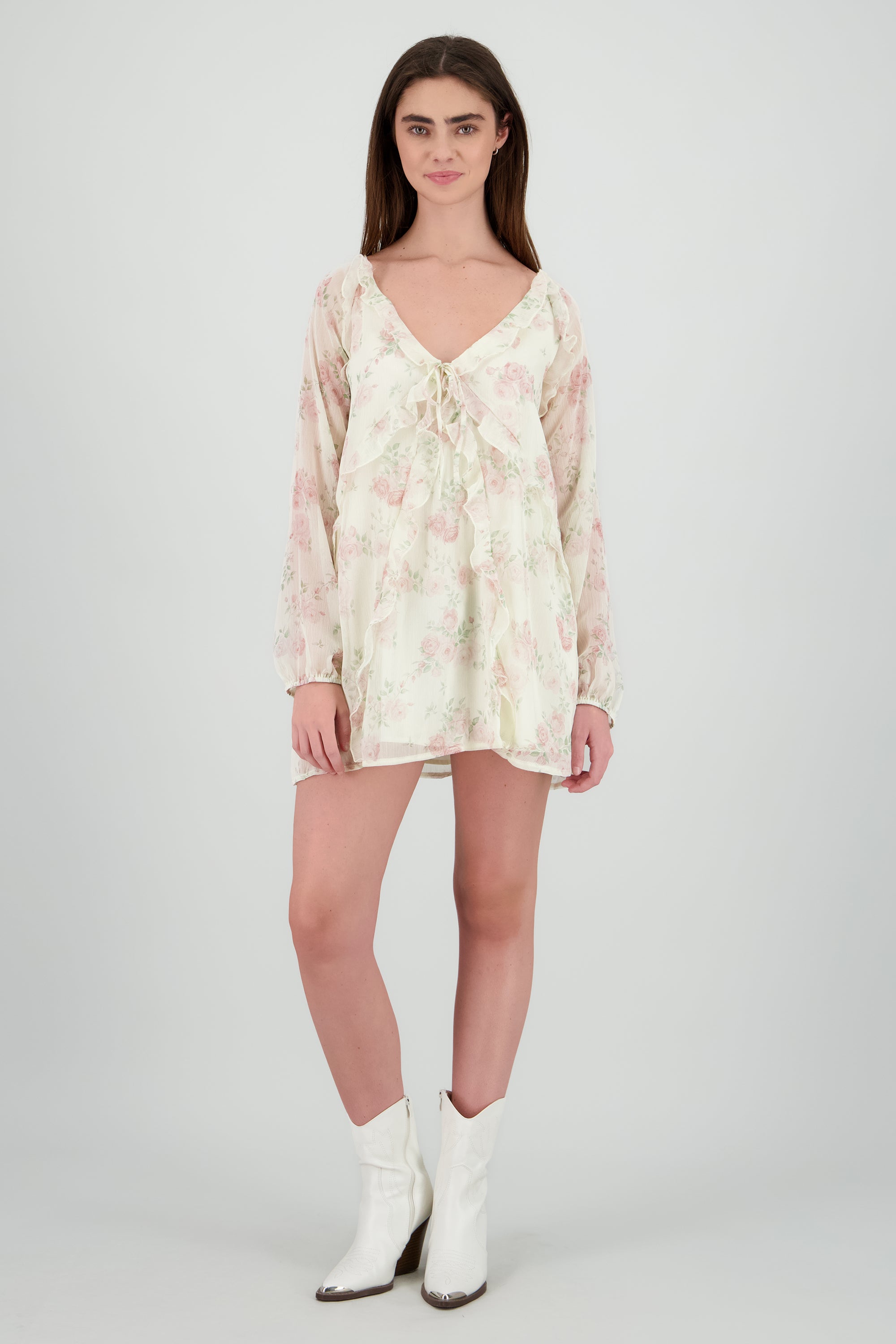 Vestido mini olanes ROSA COMBO