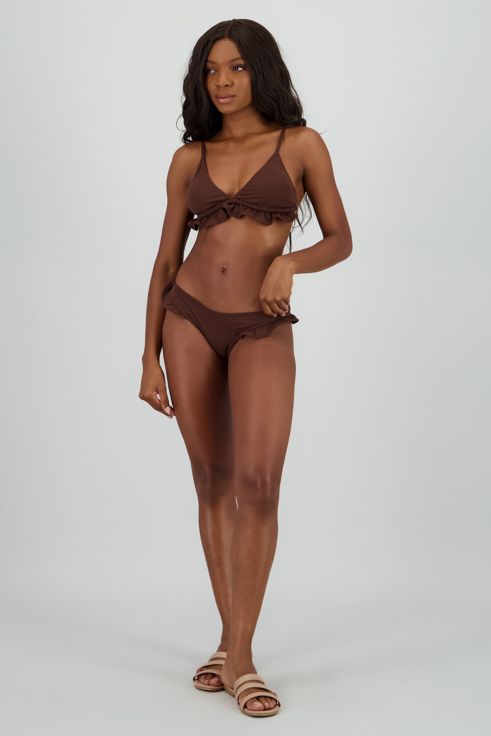 Bikini olanes liso CAFE