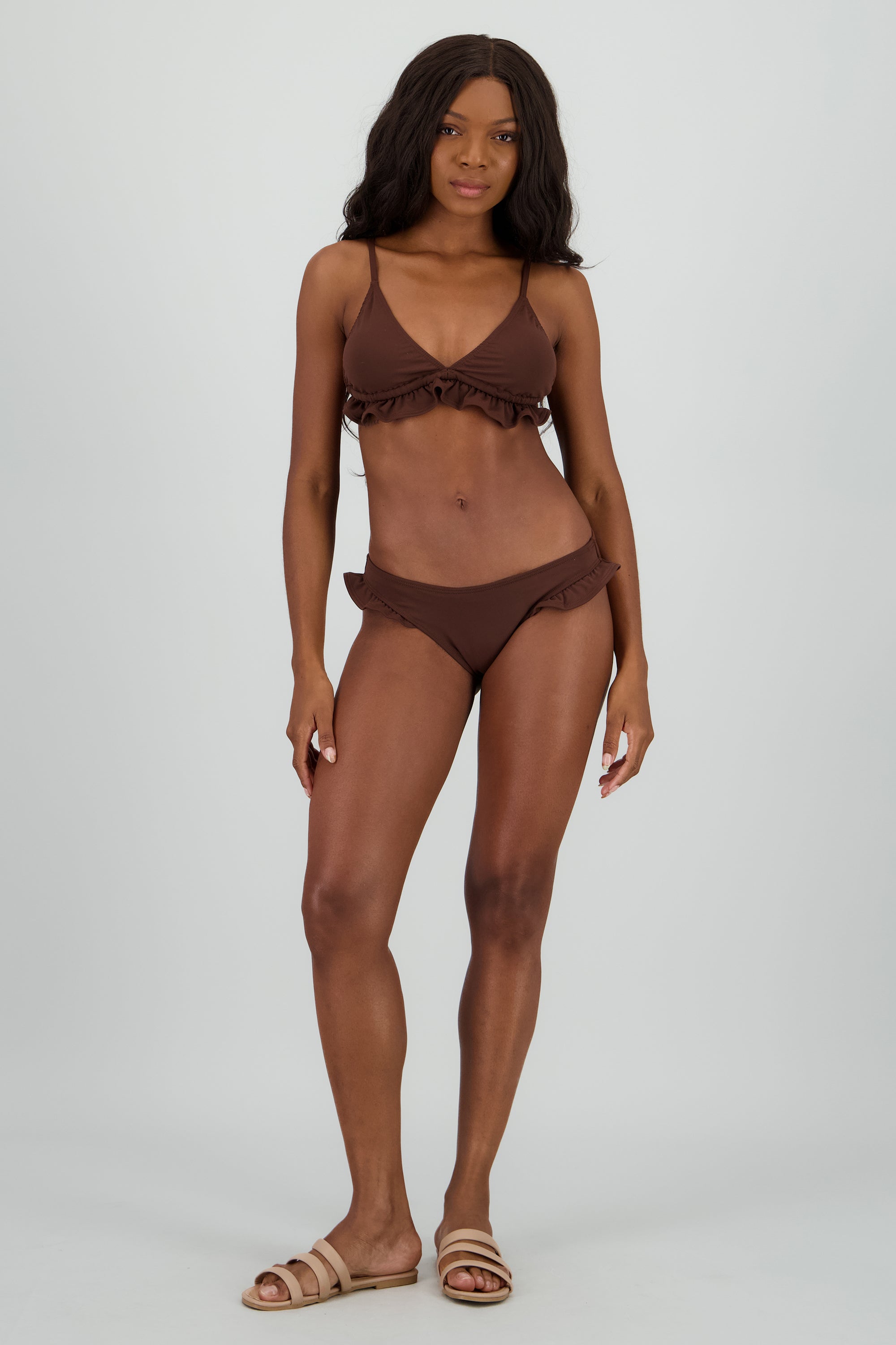 Bikini olanes liso CAFE