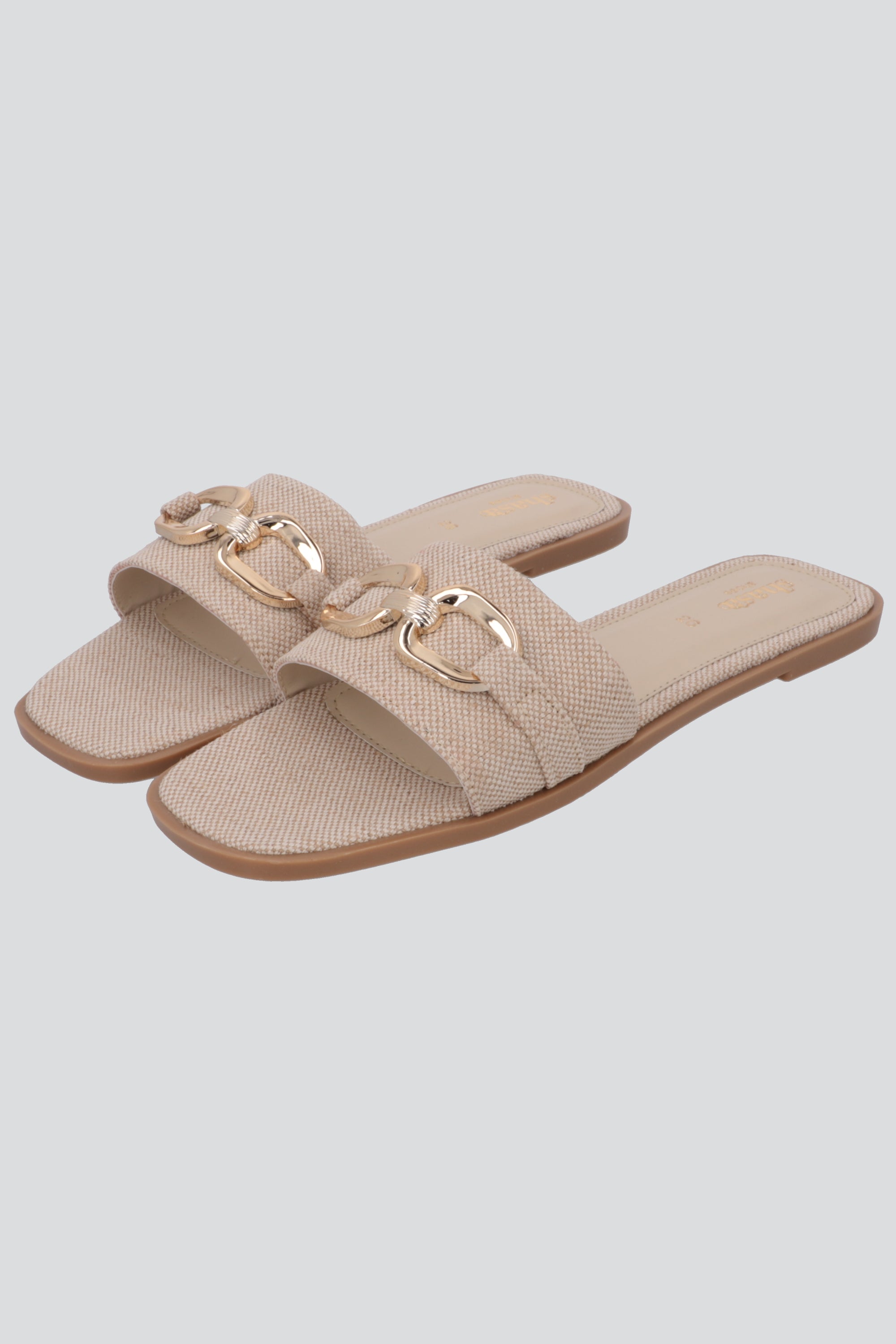 Sandalia mula hebilla yute BEIGE