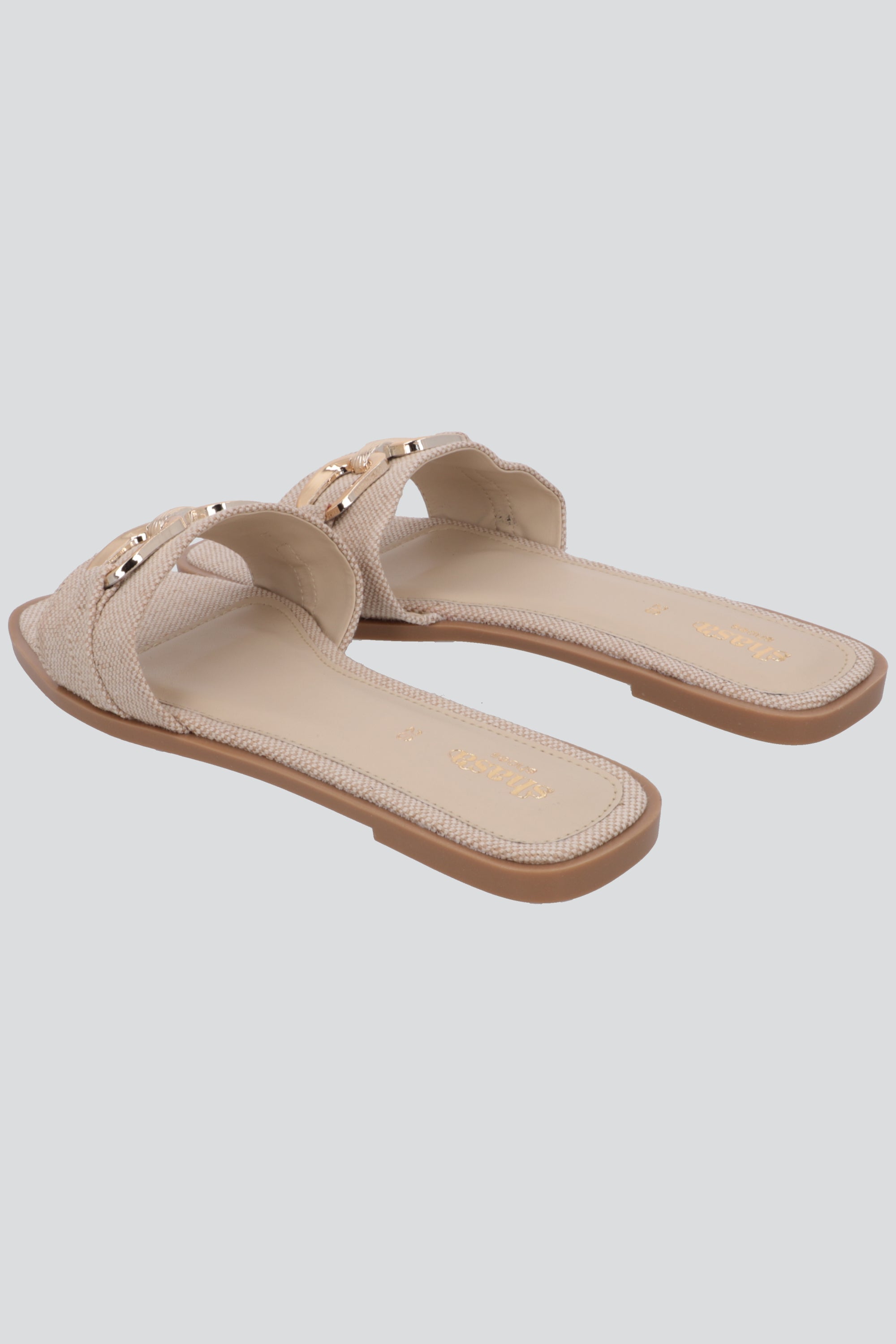 Sandalia mula hebilla yute BEIGE