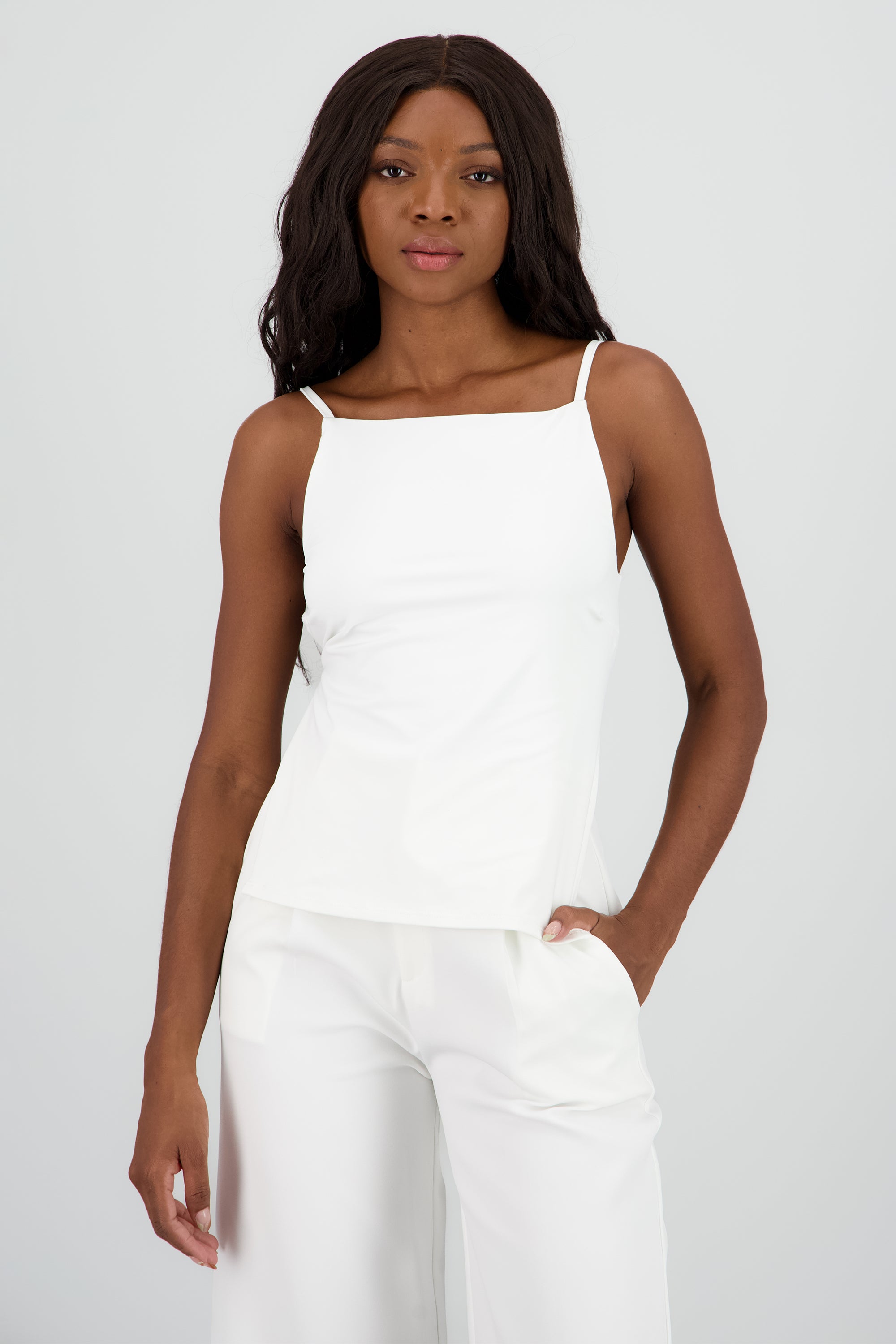 Top espalda tiras BLANCO