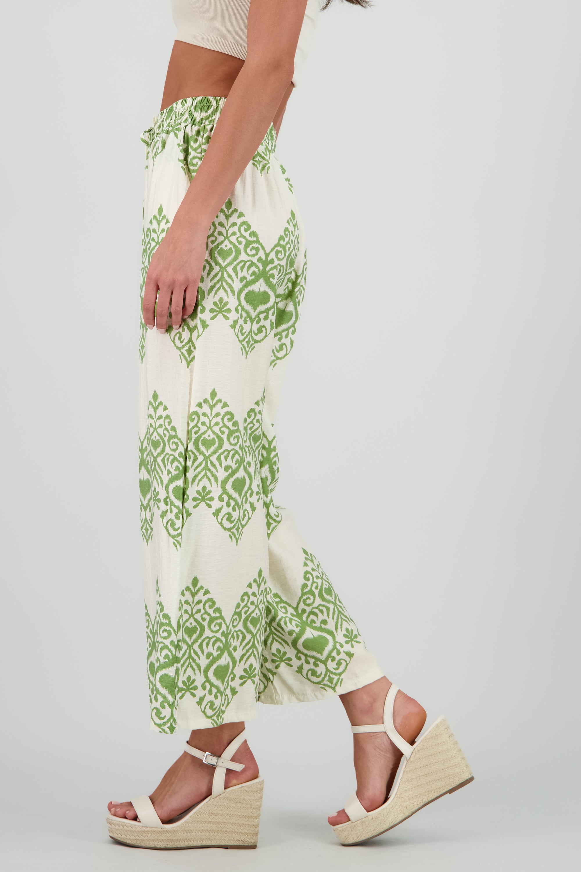 Pantalon estampado VERDE COMBO