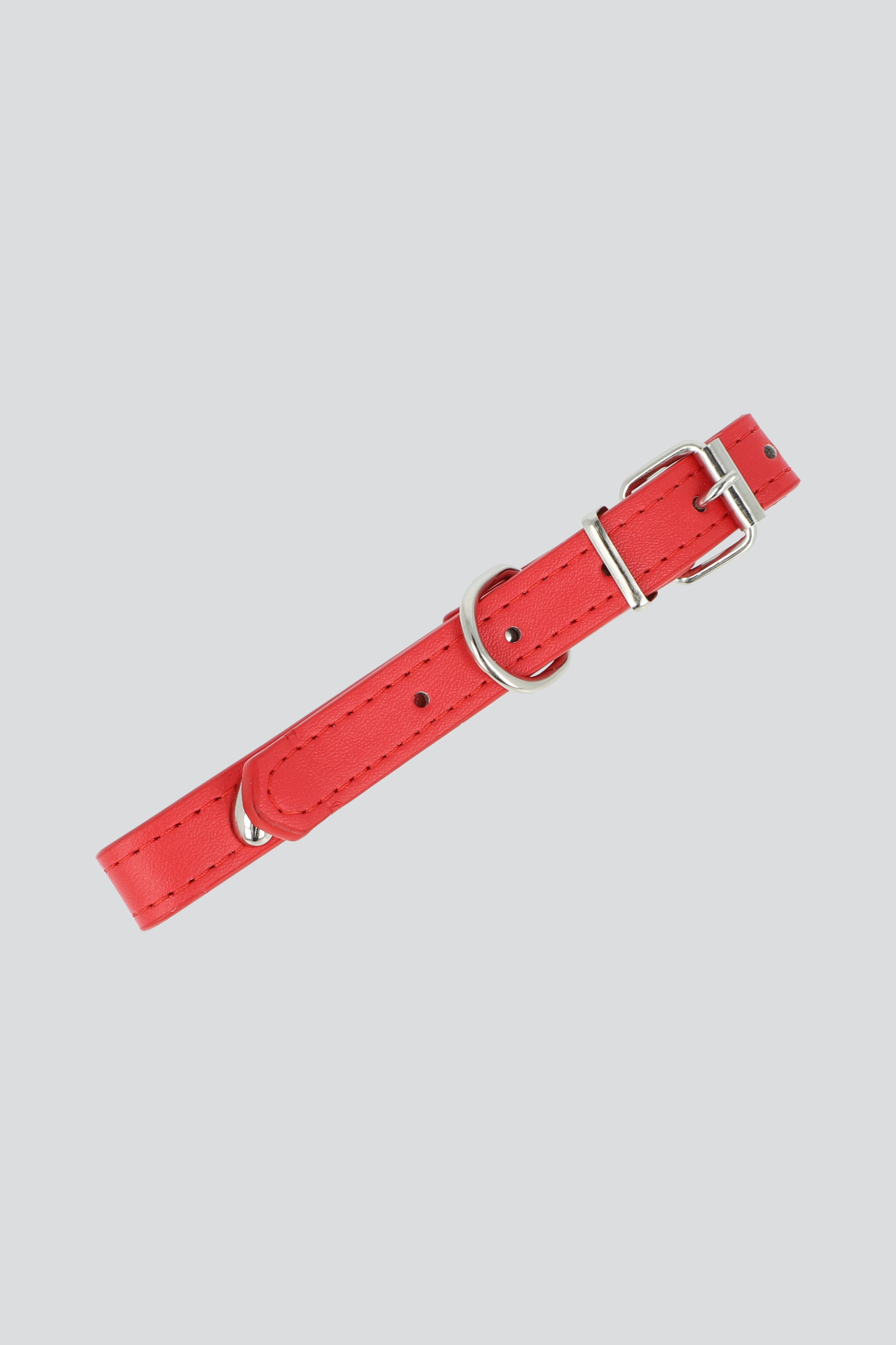 Collar mascota corazon metal ROJO