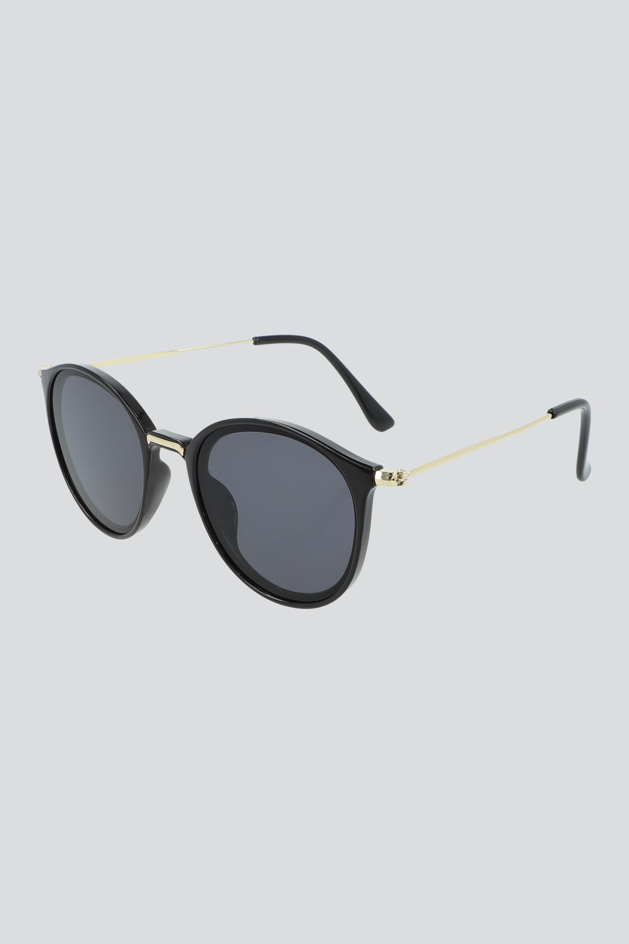 Lentes de sol round NEGRO