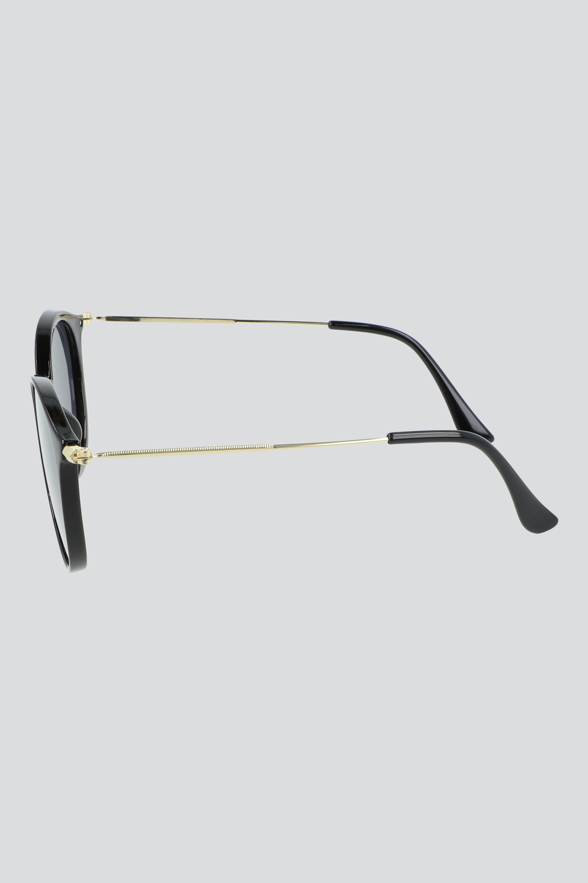 Lentes de sol round NEGRO