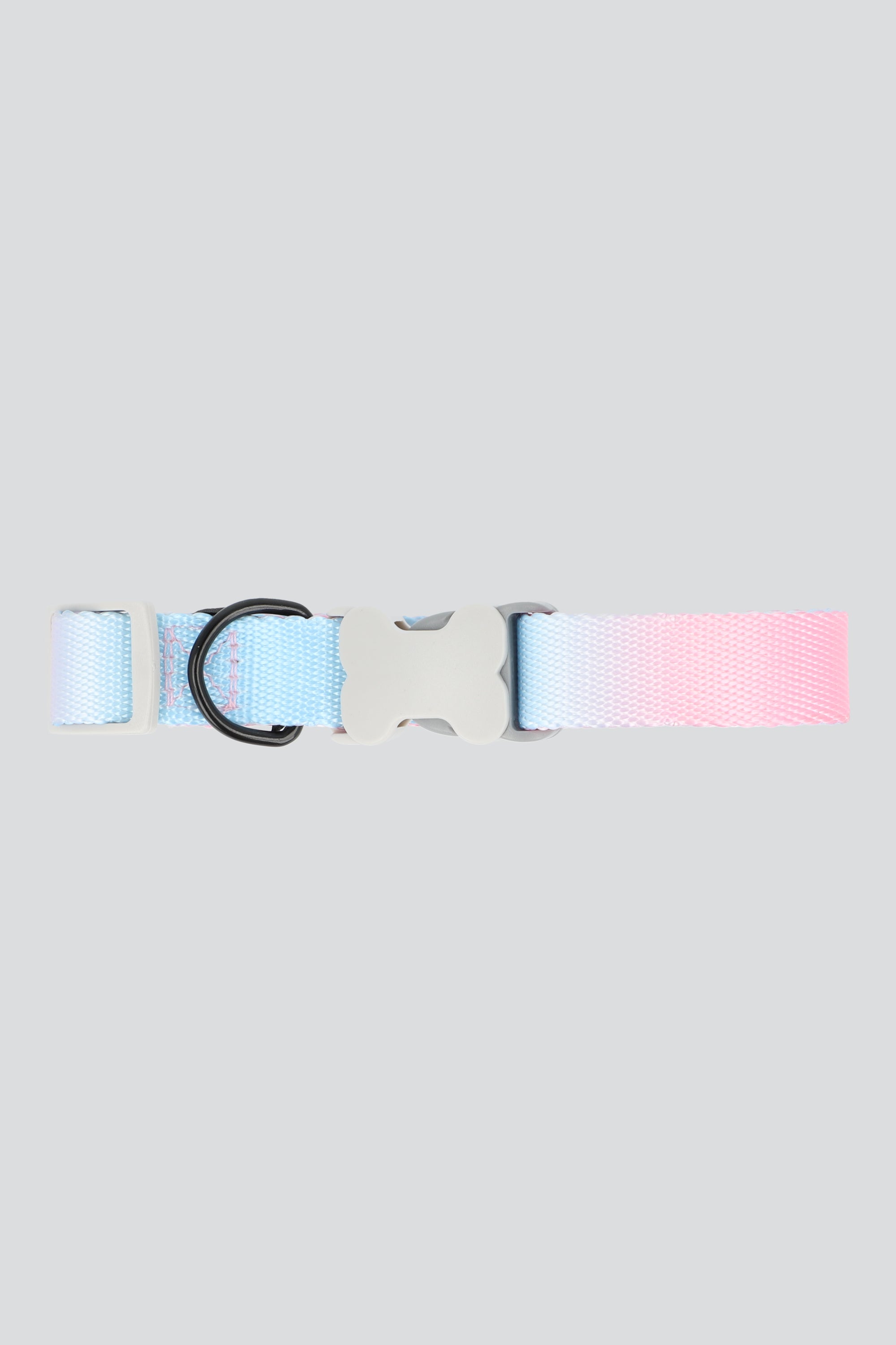 Collar mascota bicolor hueso ROSA