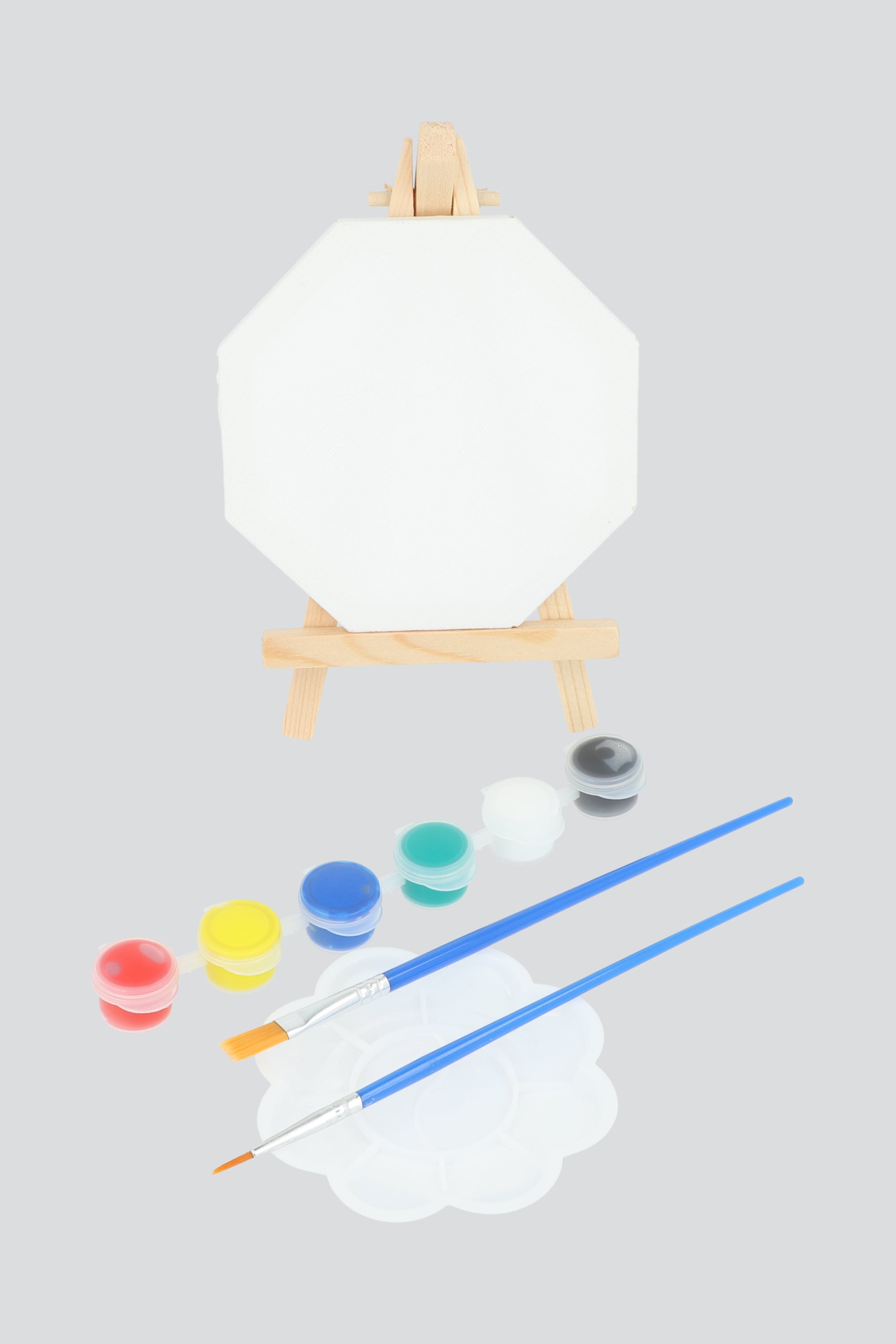 Set diy caballete lienzo hexagonal MULTICOLOR