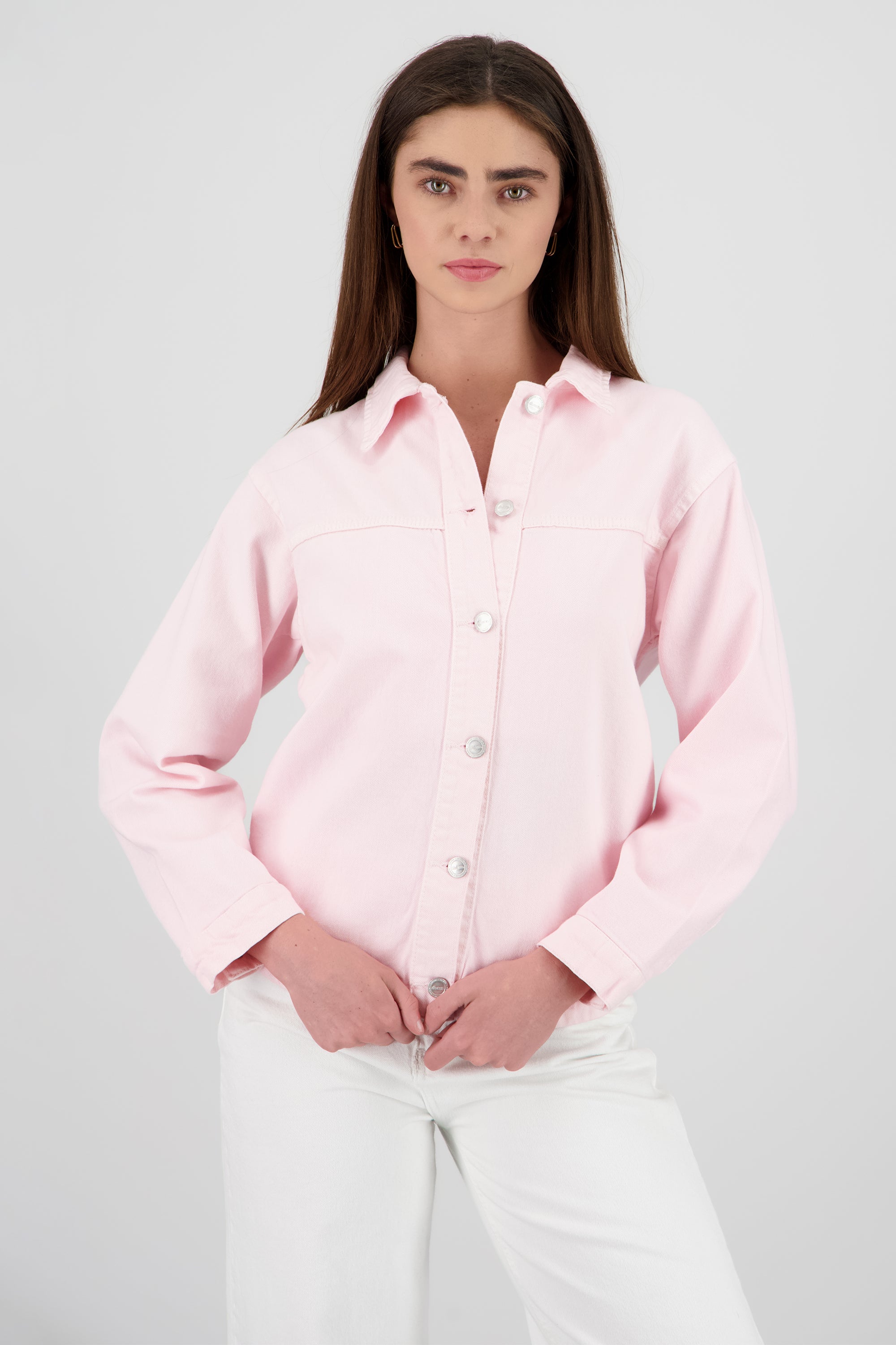 Sobrecamisa oversize corte ROSA PASTEL