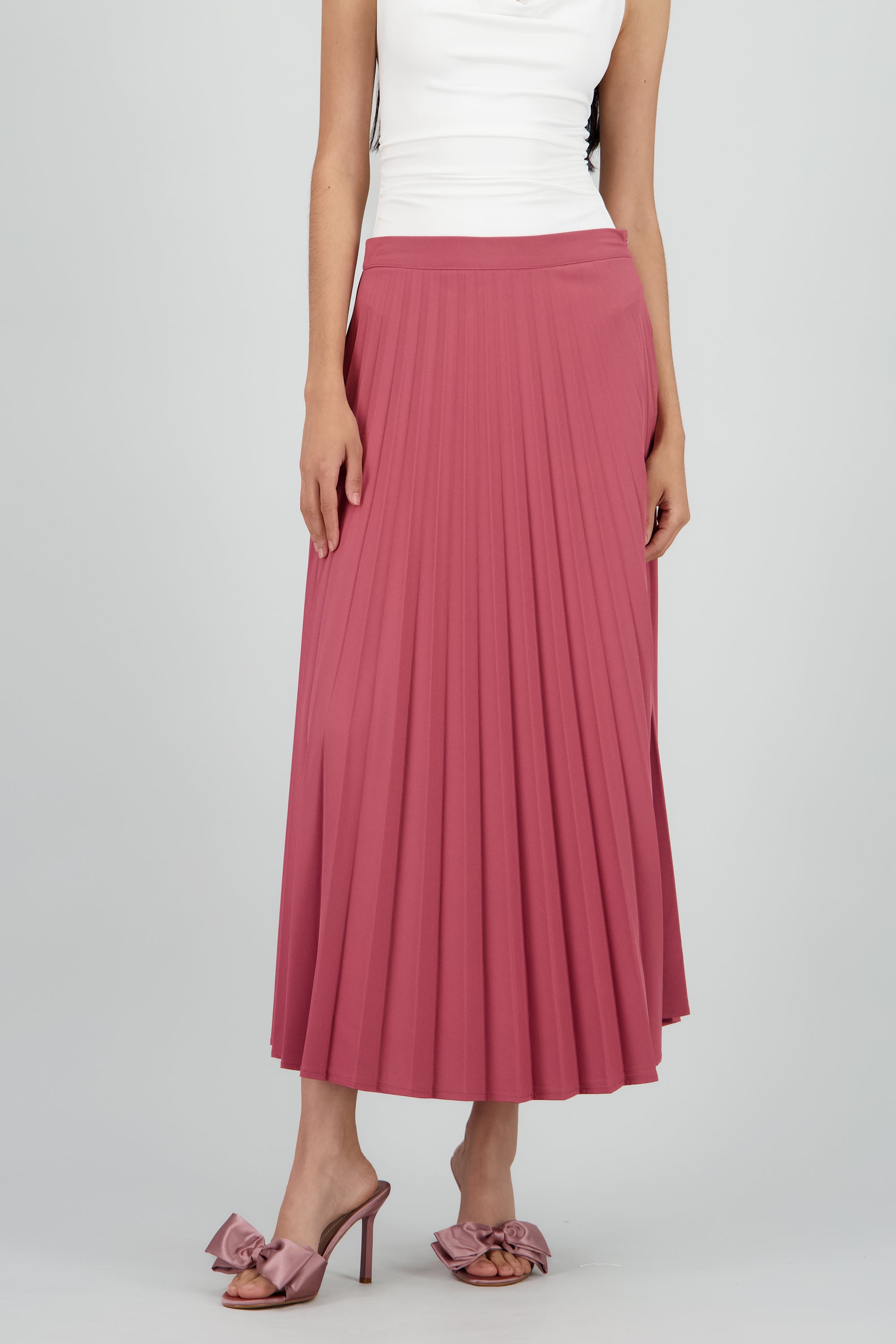 Falda midi plisada MALVA