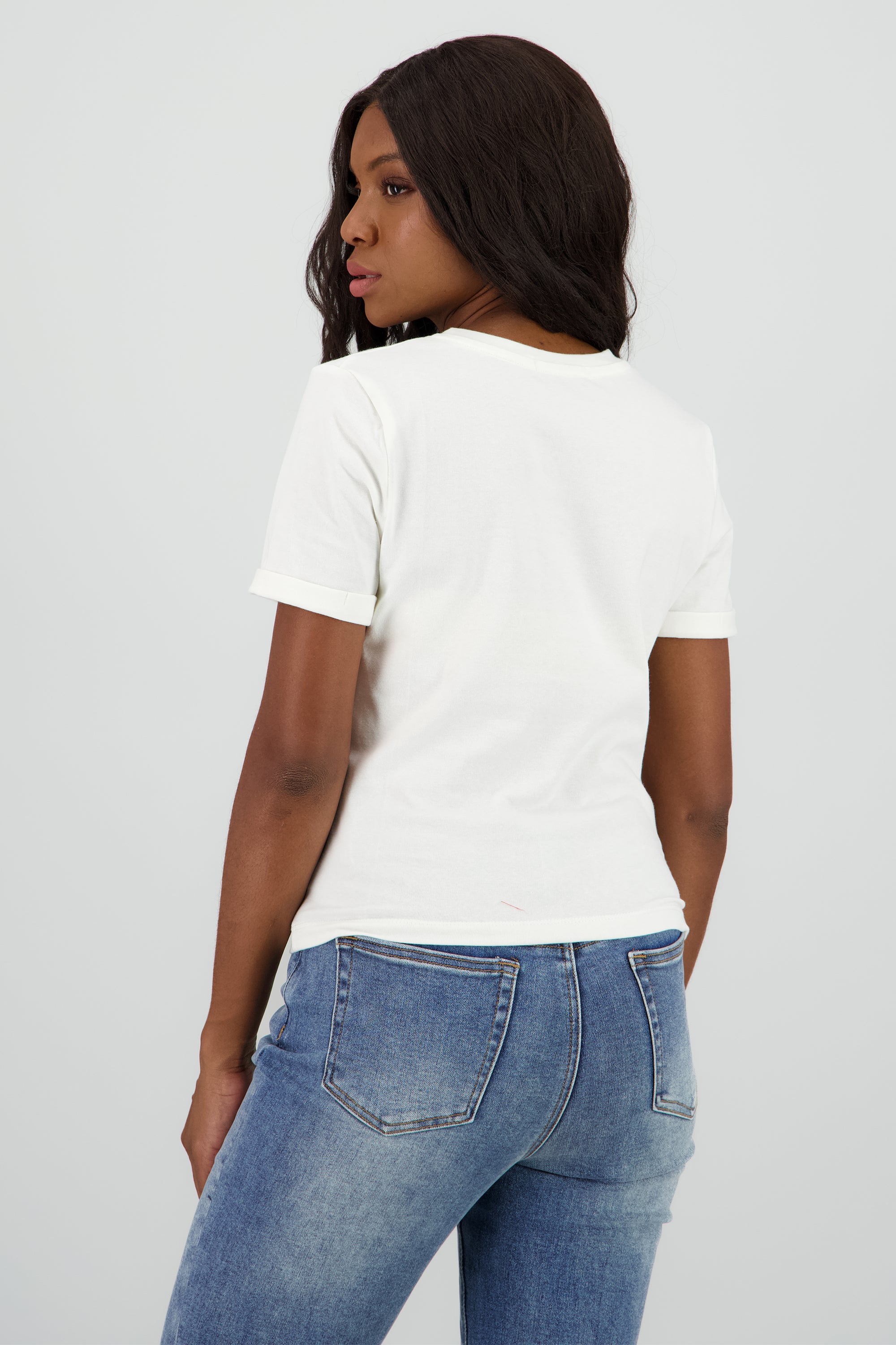 Playera estampada sardinas BLANCO